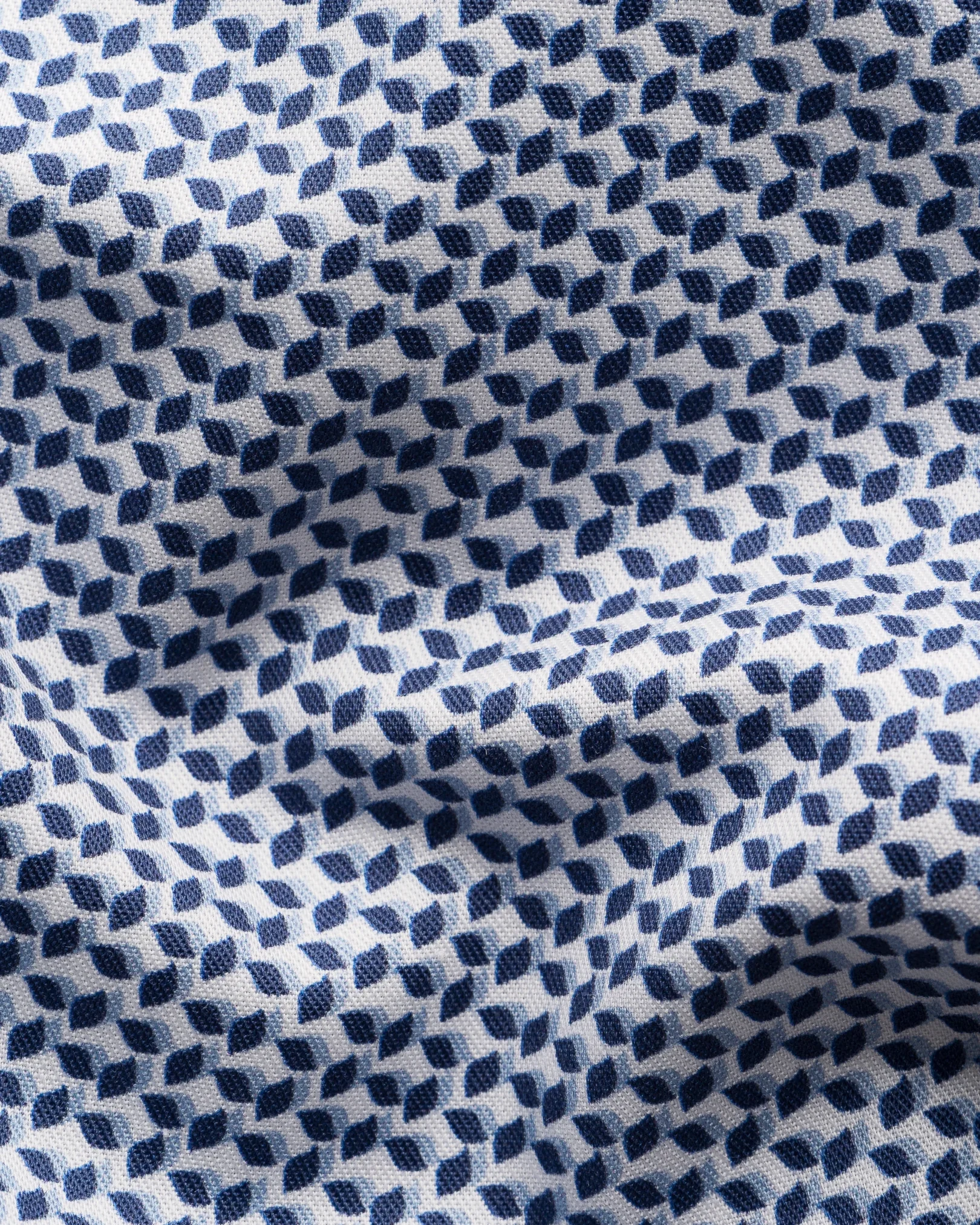 Eton - light blue micro geometric signature twill shirt