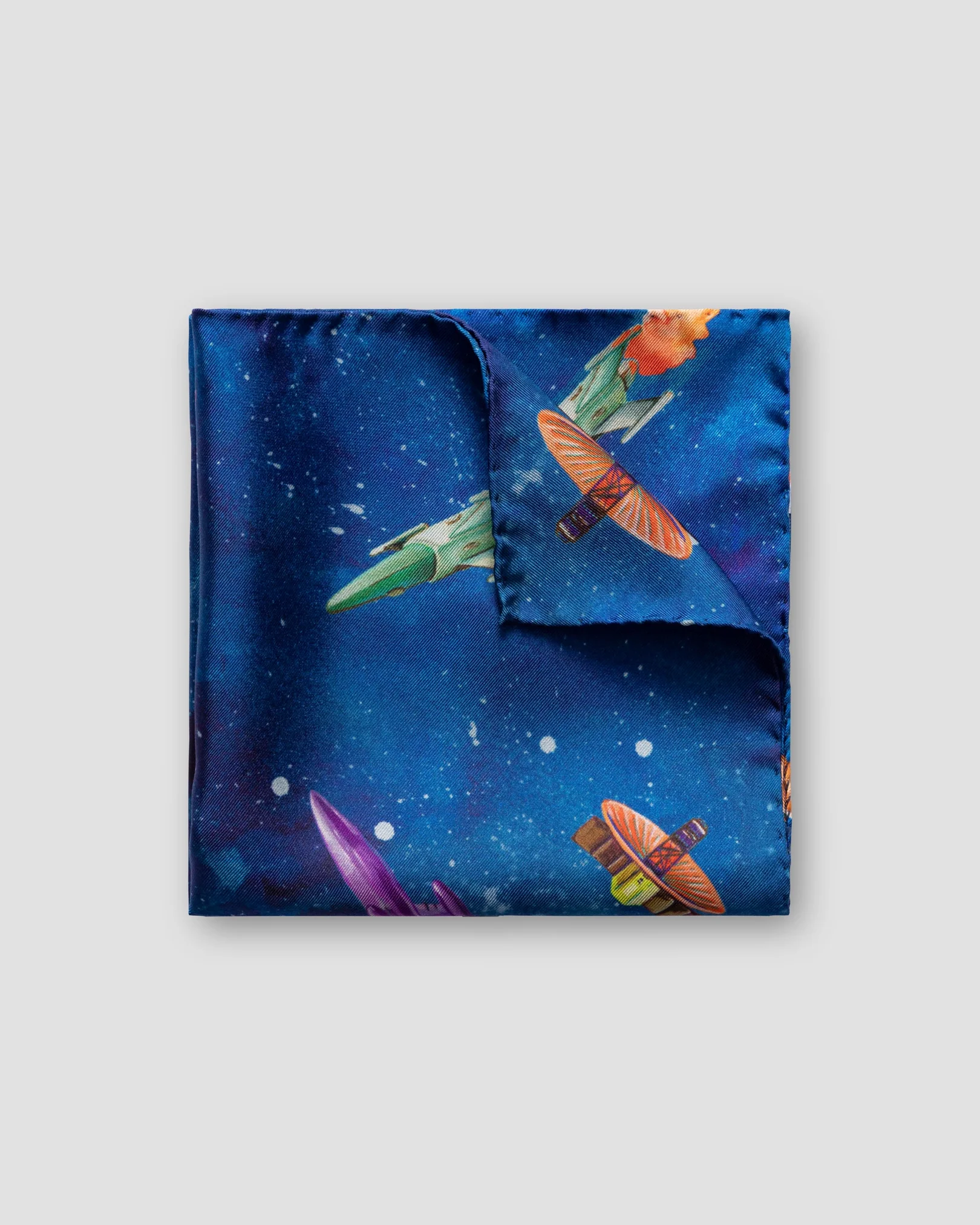 Eton - blue retrofuture pocket square