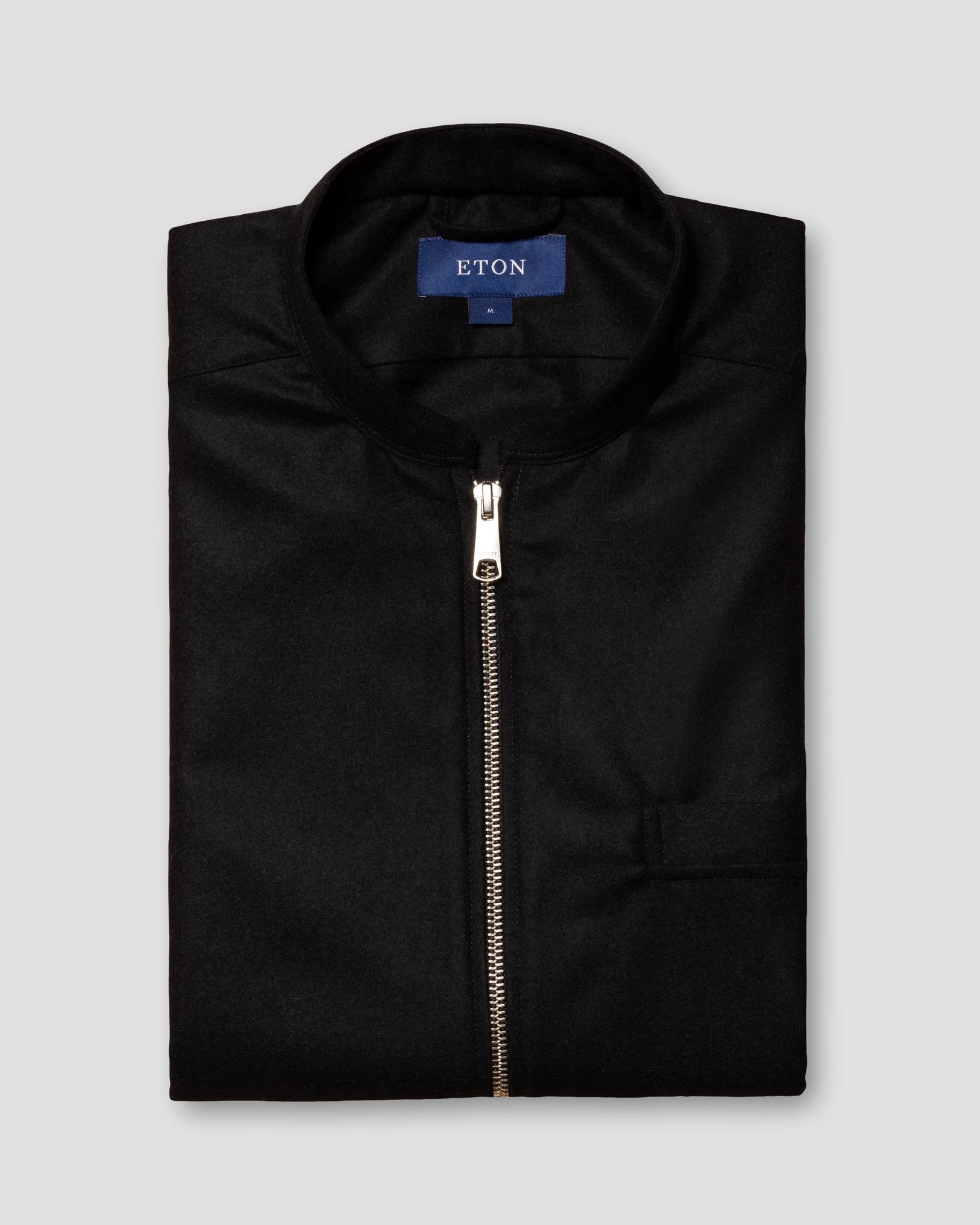 Eton - black twill wool vest