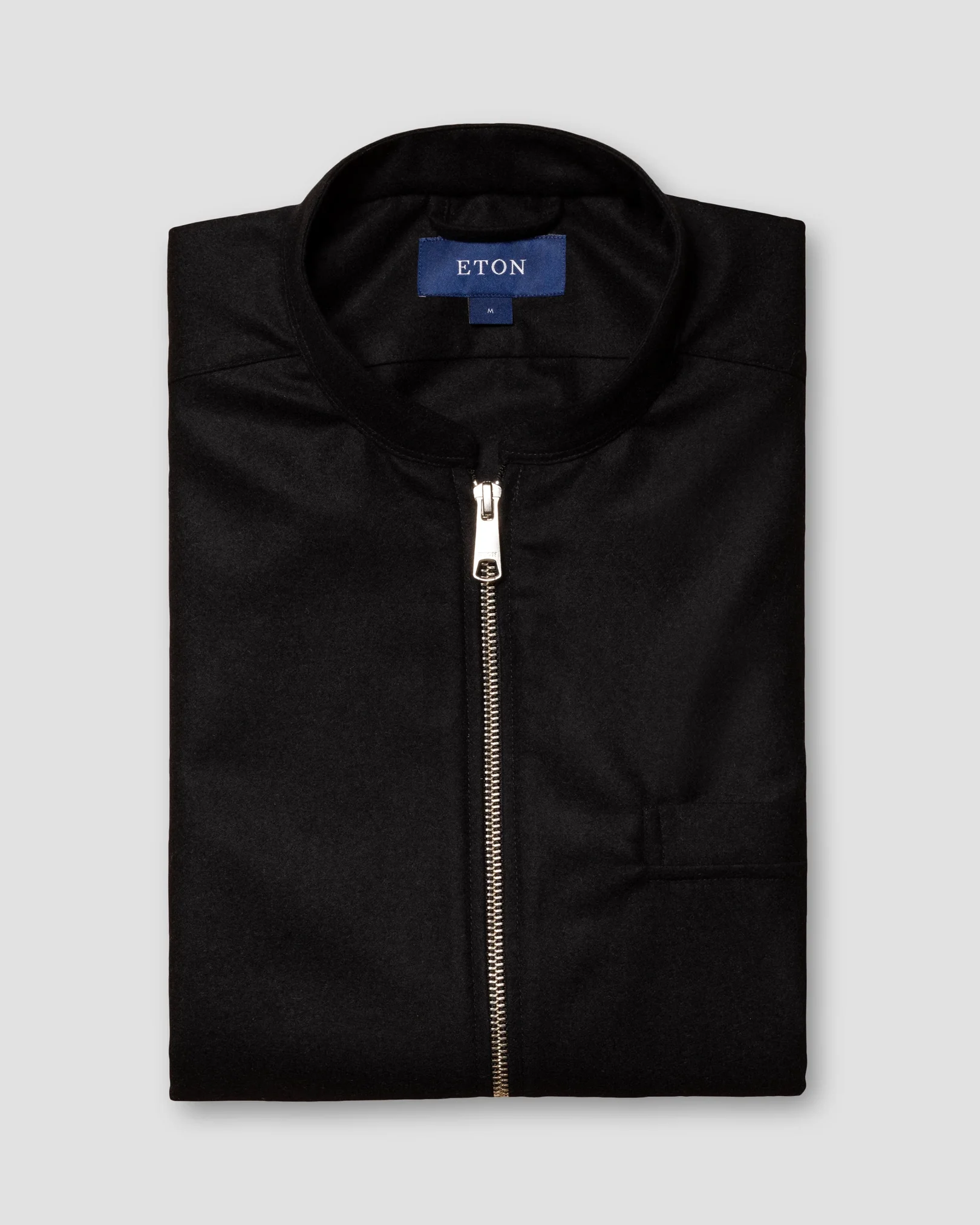Eton - black twill wool vest