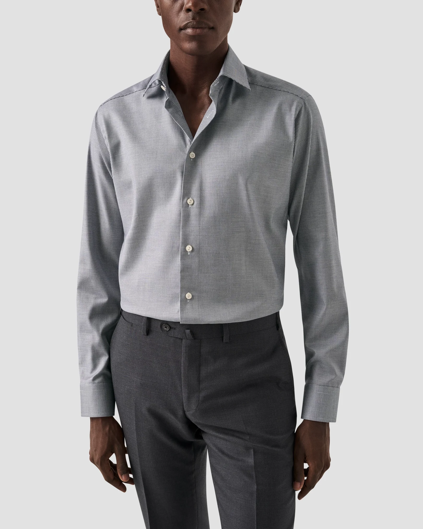 Eton - navy blue cotton and made to order