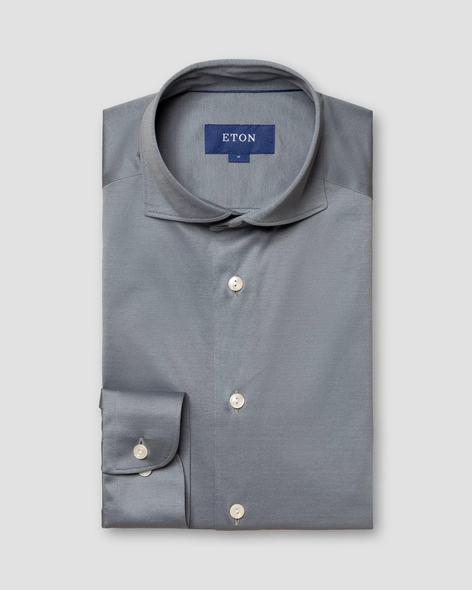 Eton - grey jersey wide spread