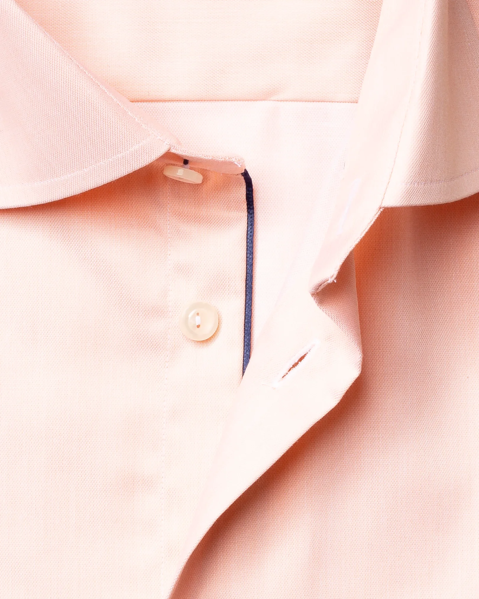 Eton - orange twill shirt navy piping