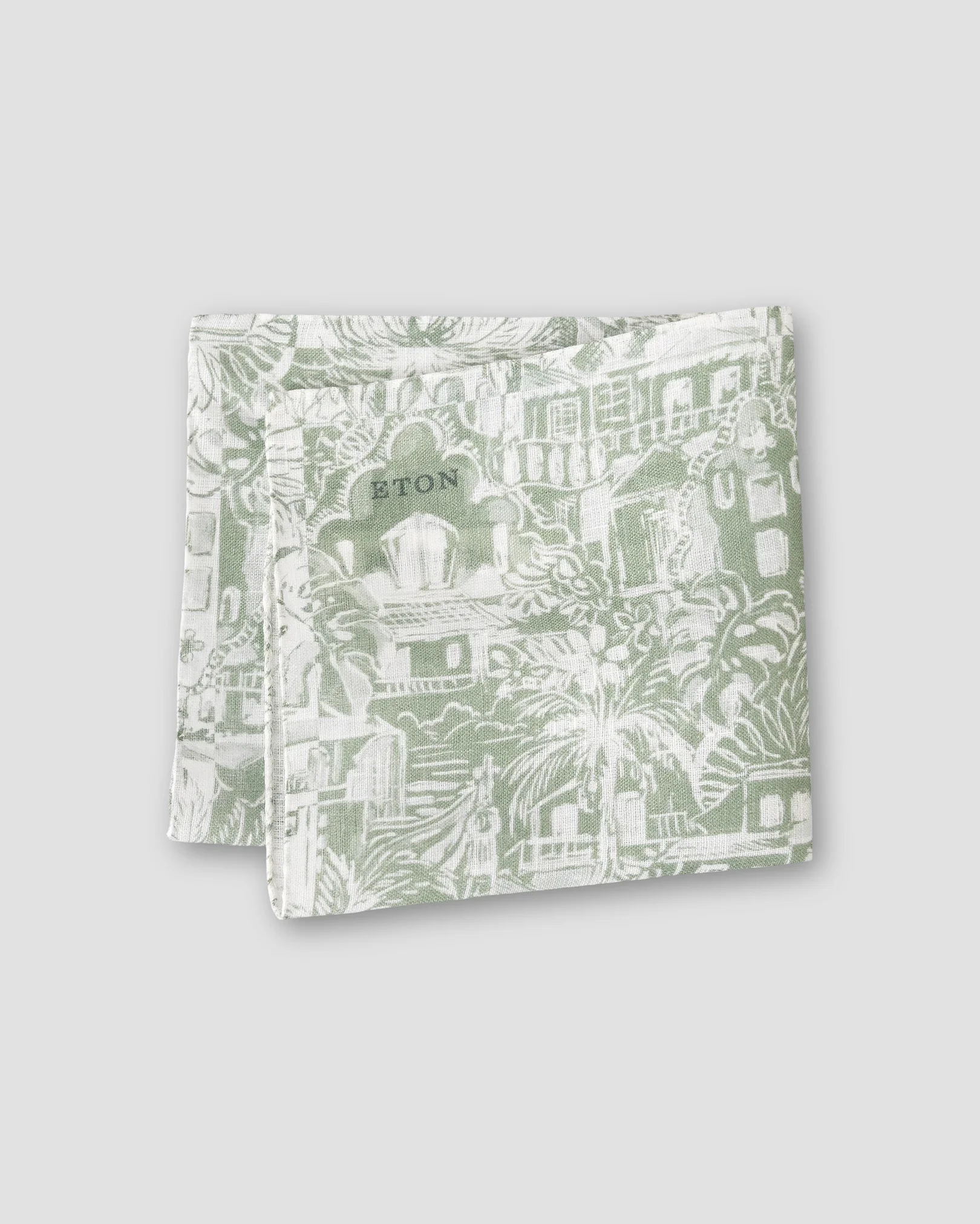 Eton - Palm Tree Pocket Square
