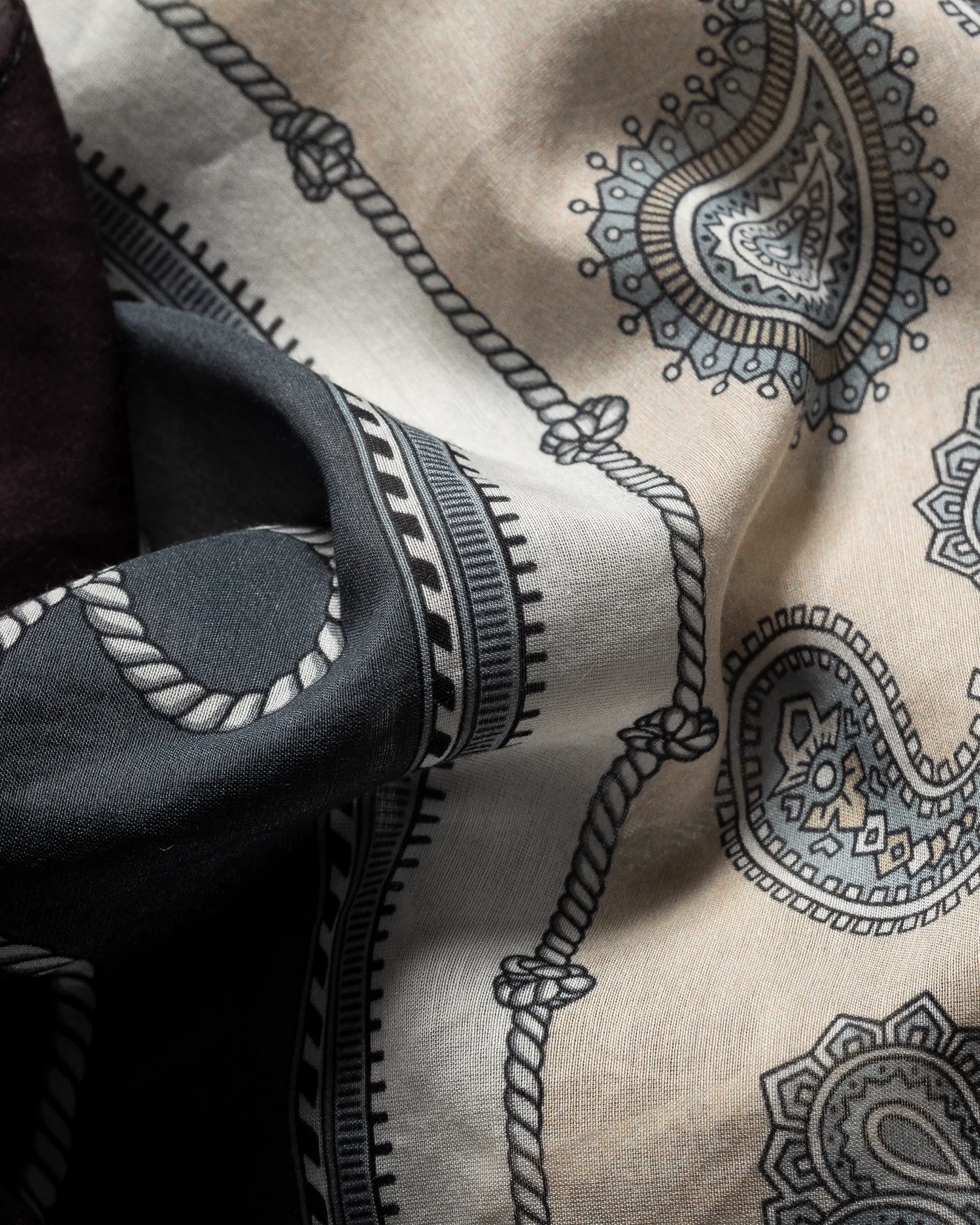 Eton - black paisley bandana