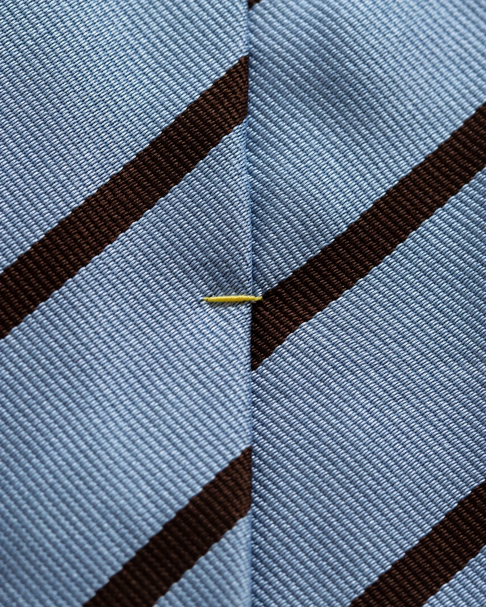 Eton - blue brown striped silk tie