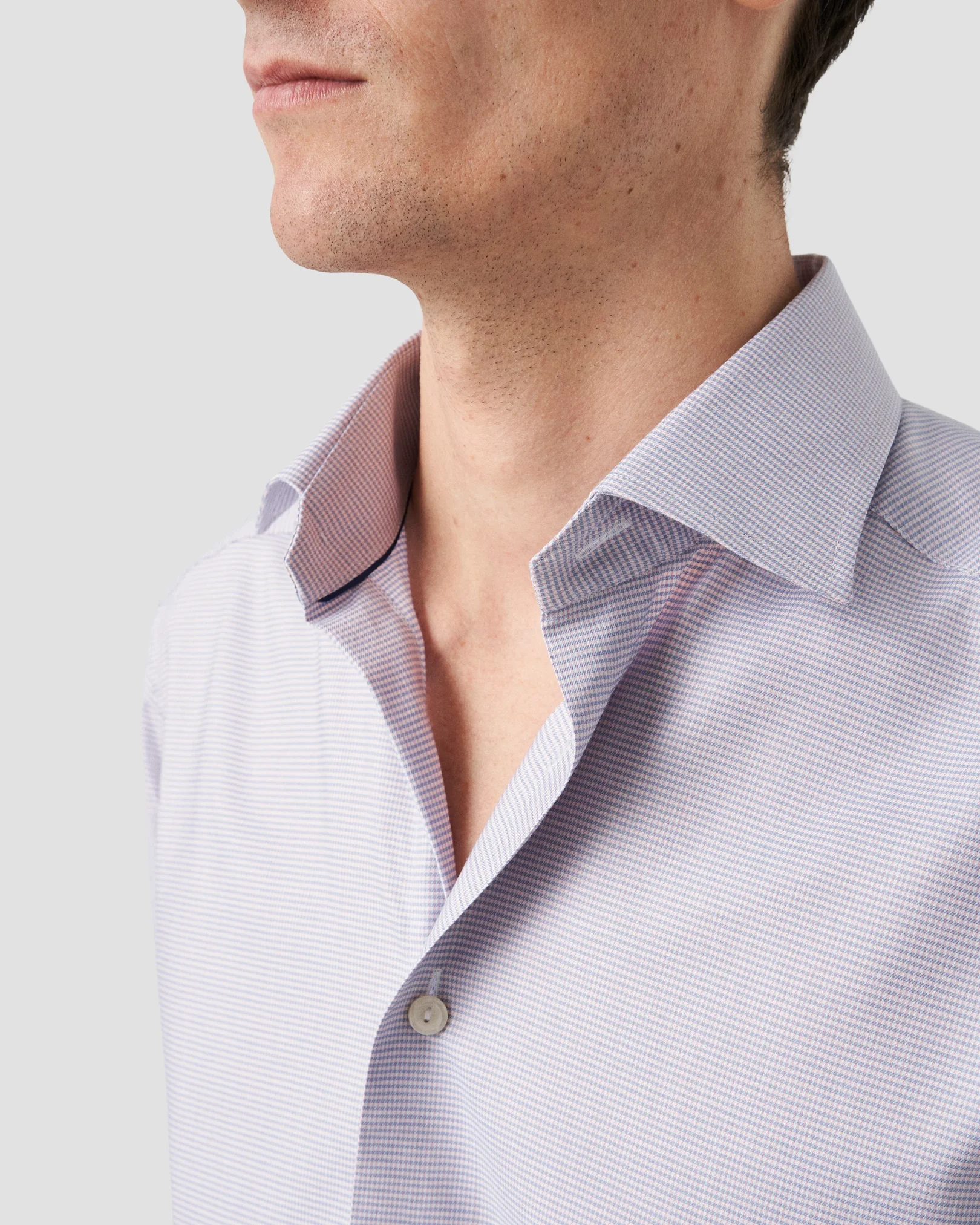 Eton - pink cotton lyocell shirt