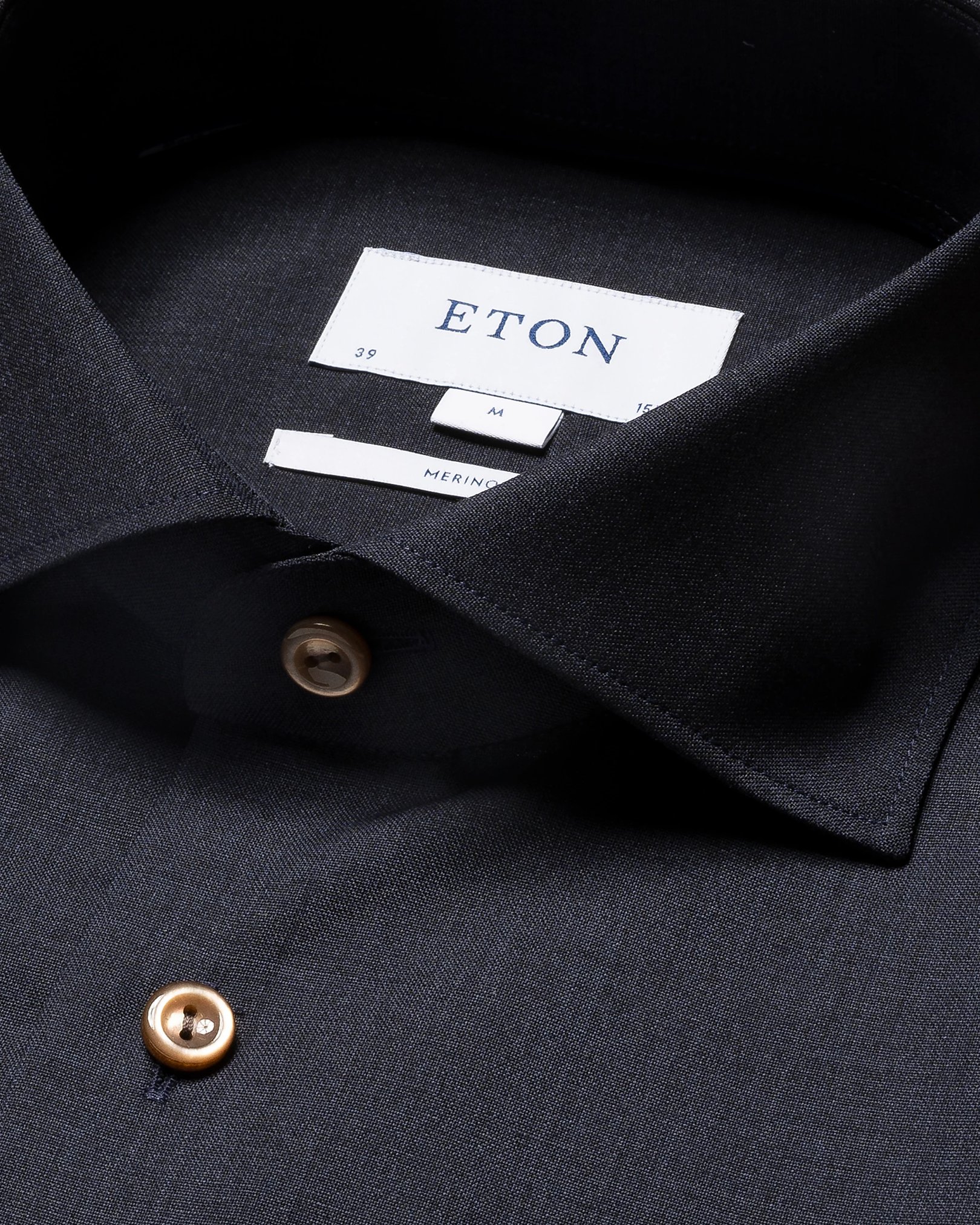 Eton - navy blue merino