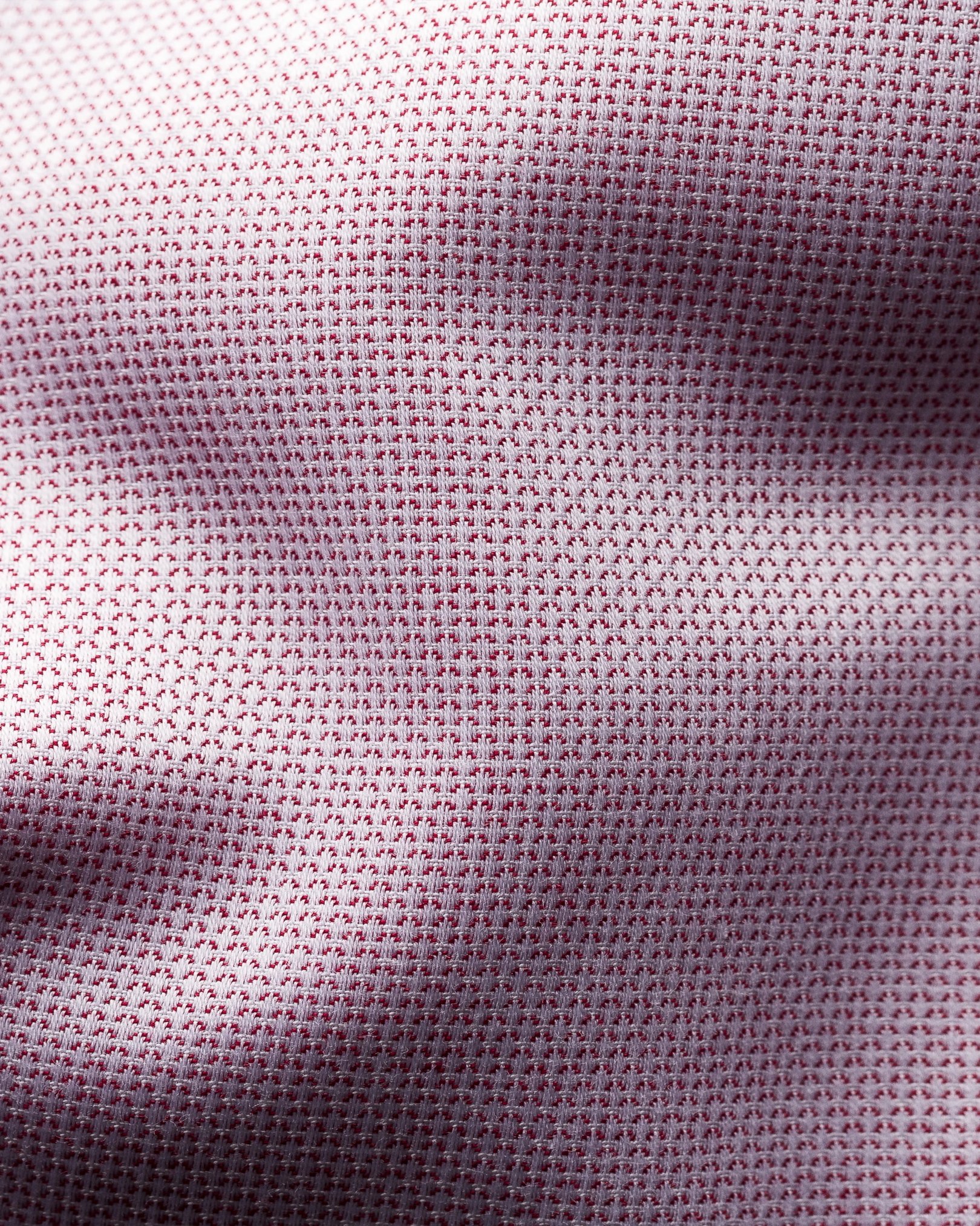 Eton - red diamond weave shirt