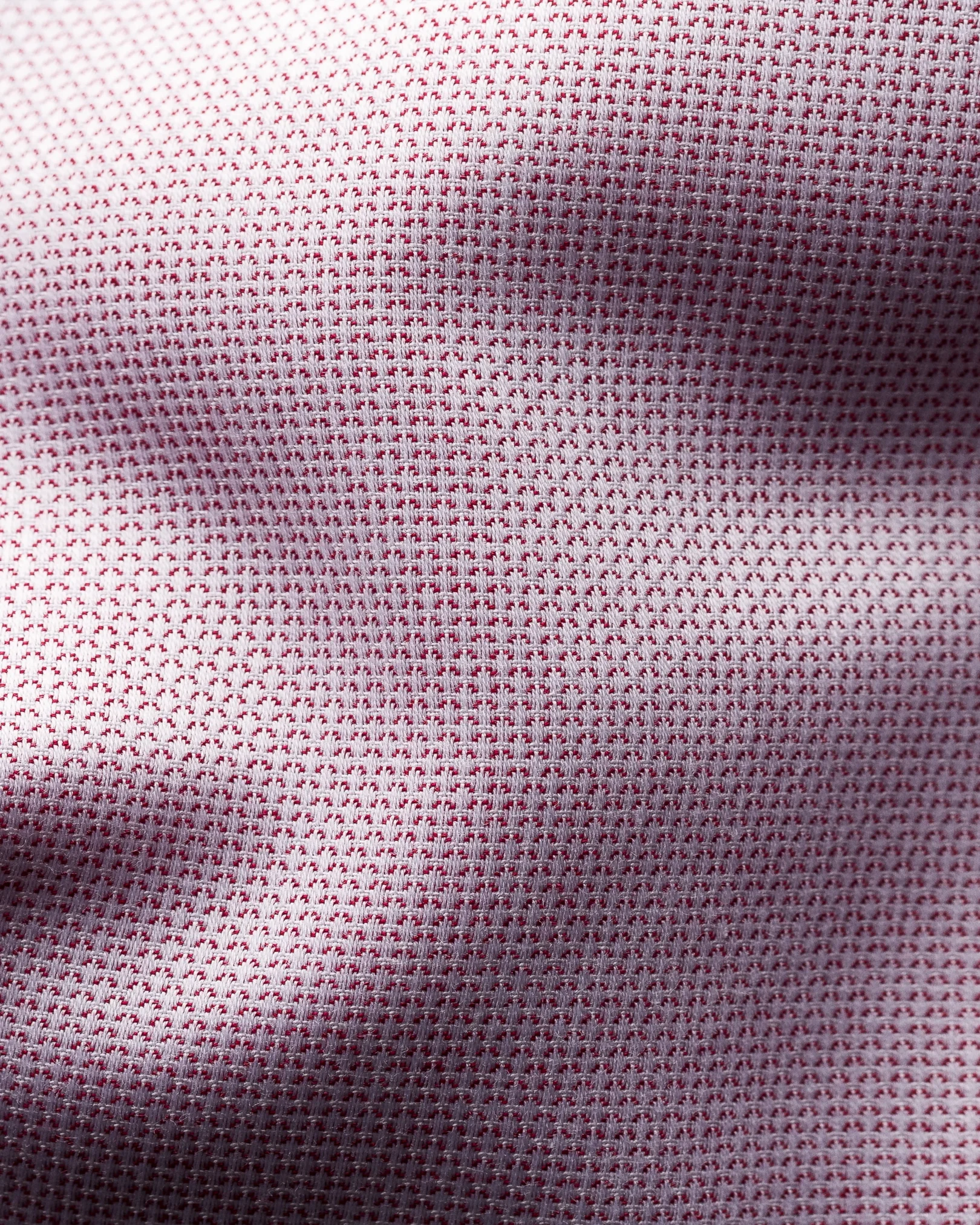 Eton - red diamond weave shirt