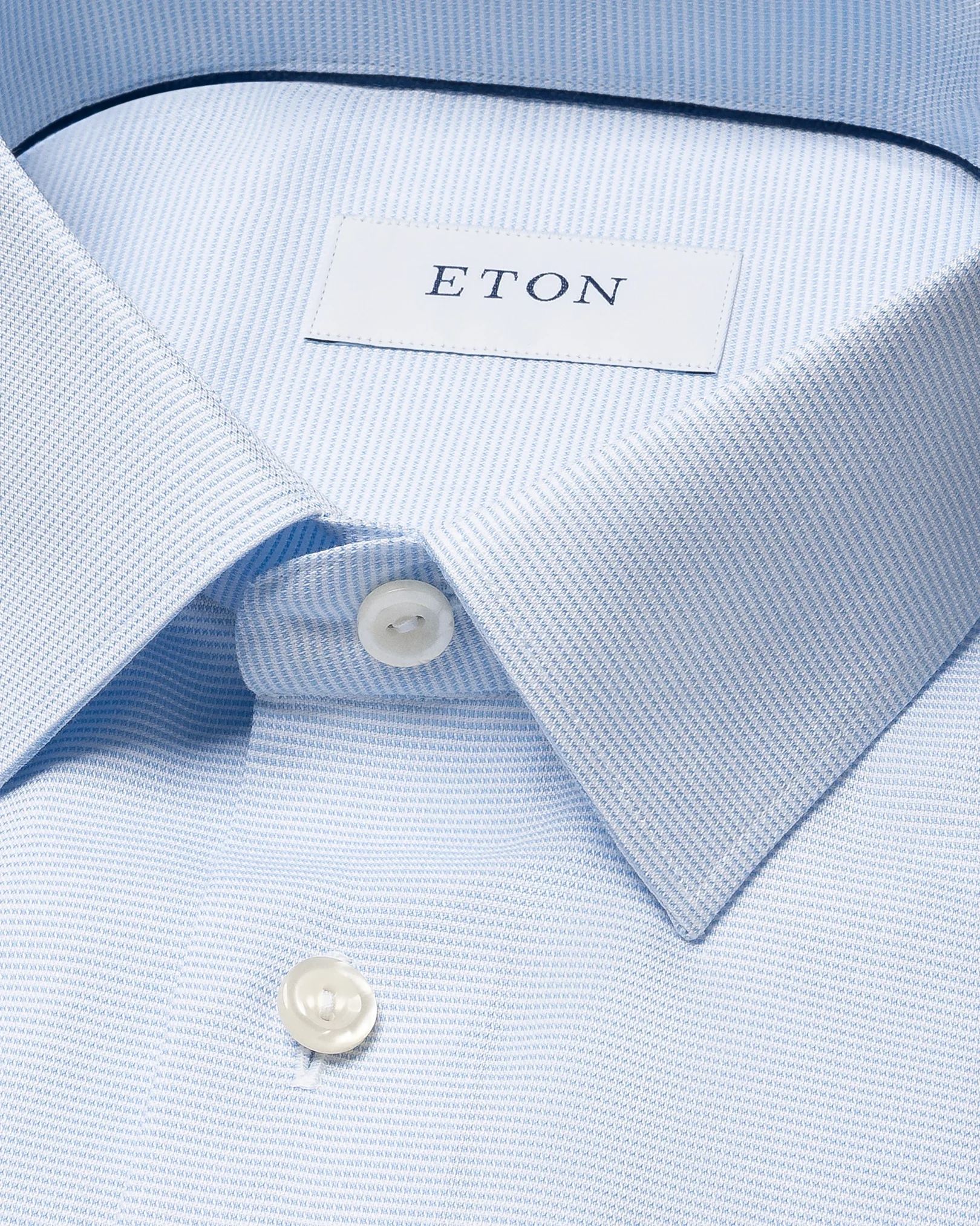 Eton - solid light blue ponited shirt