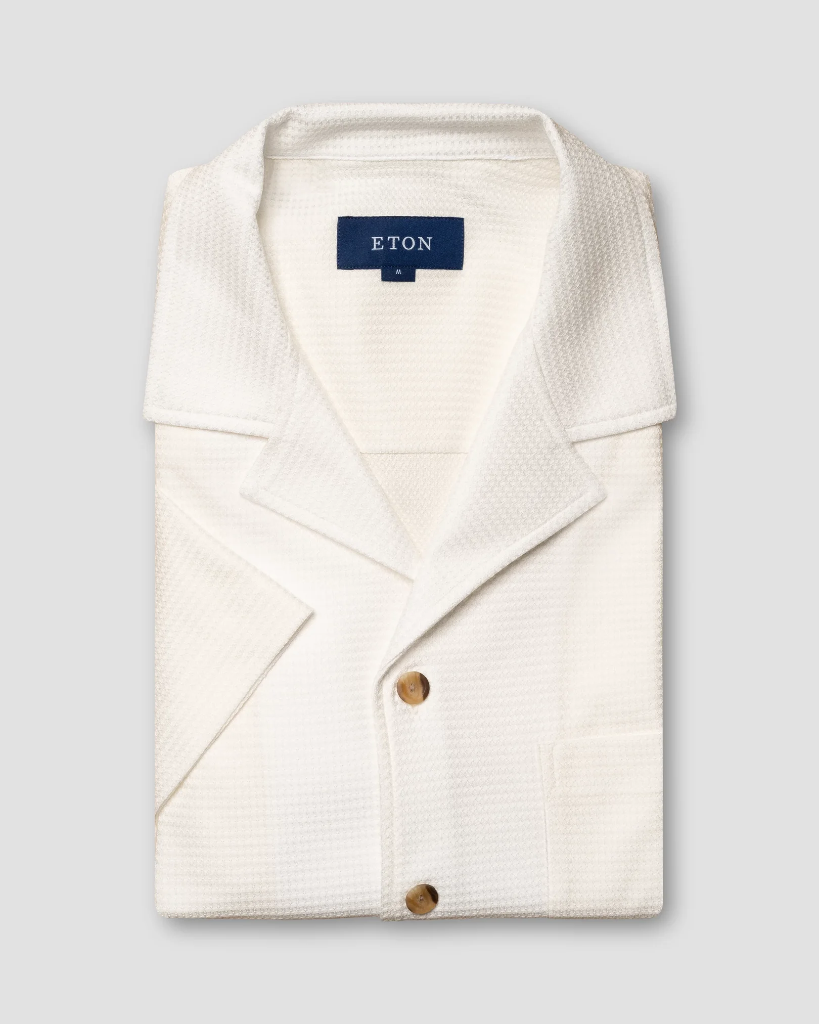 Eton - white jaquard jersey resort
