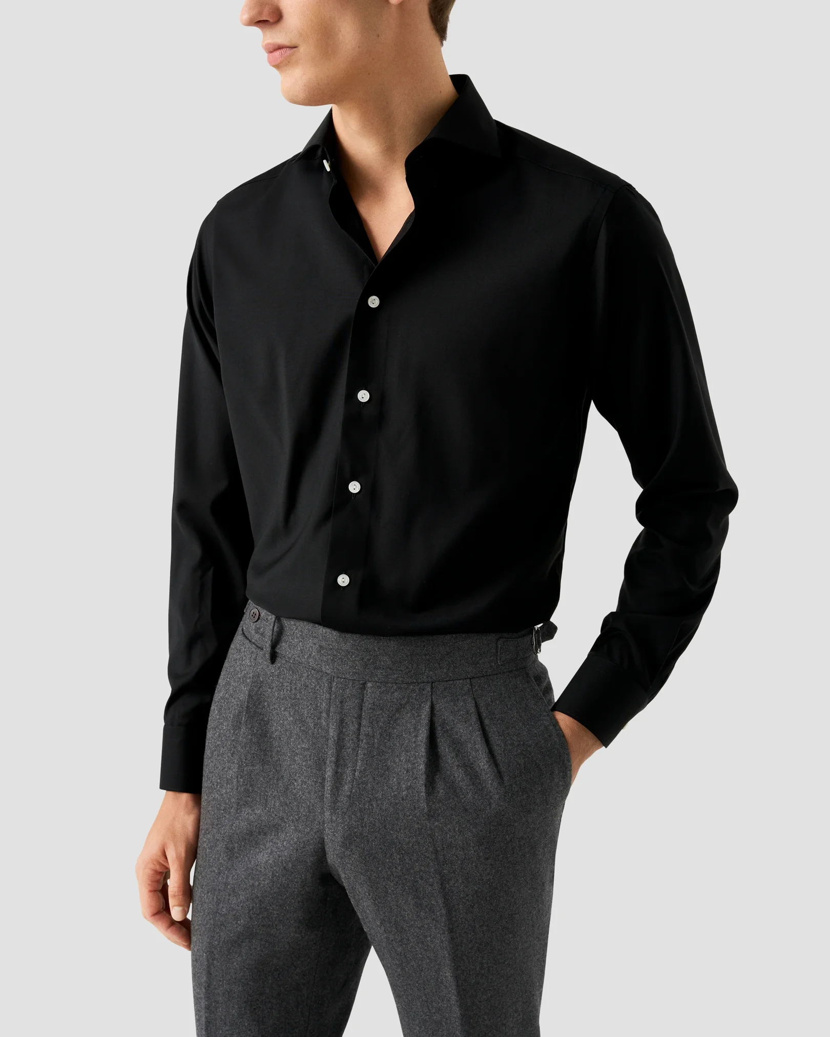 Eton - Solid Merino Wool Shirt