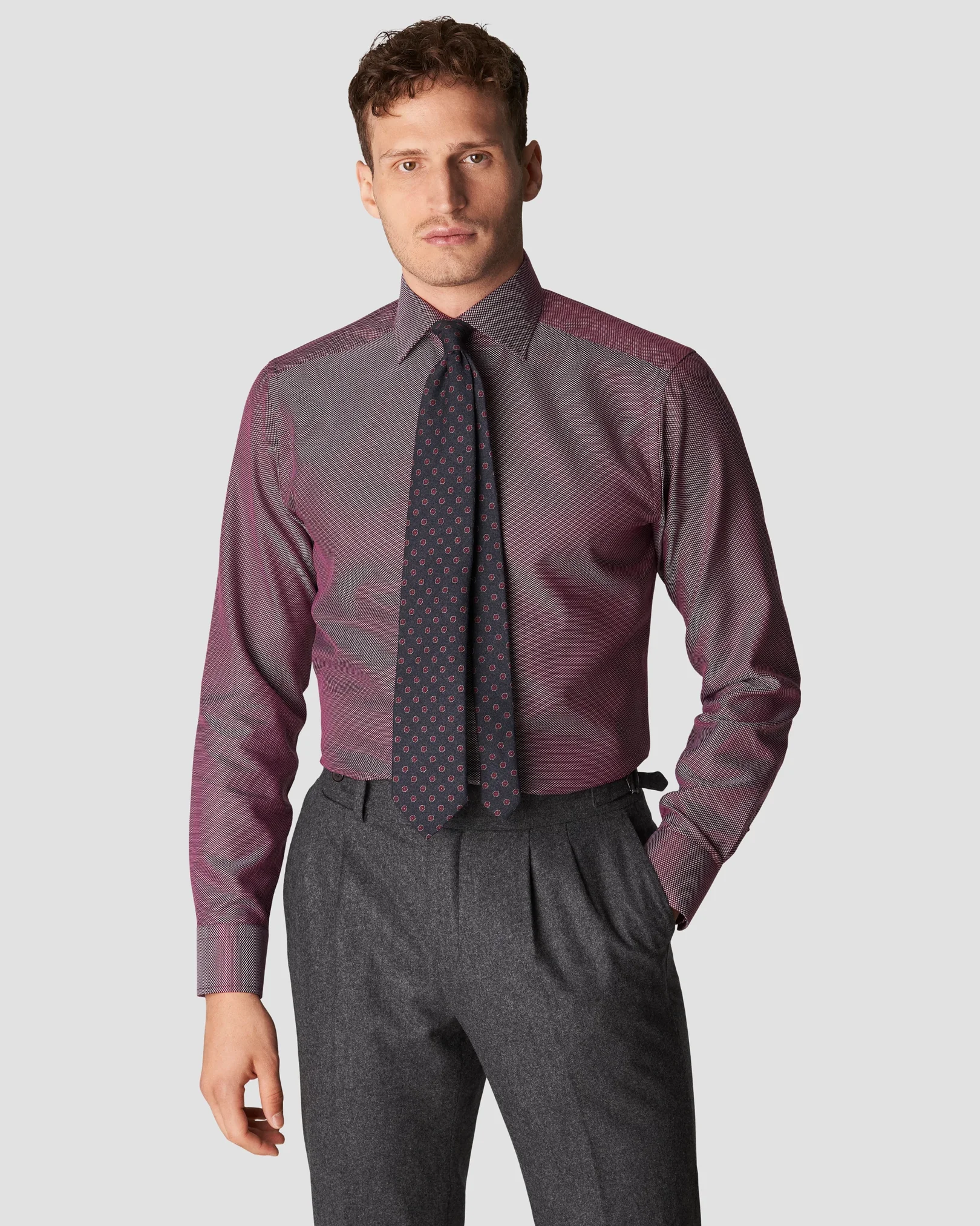 Eton - red kingtwill cut away