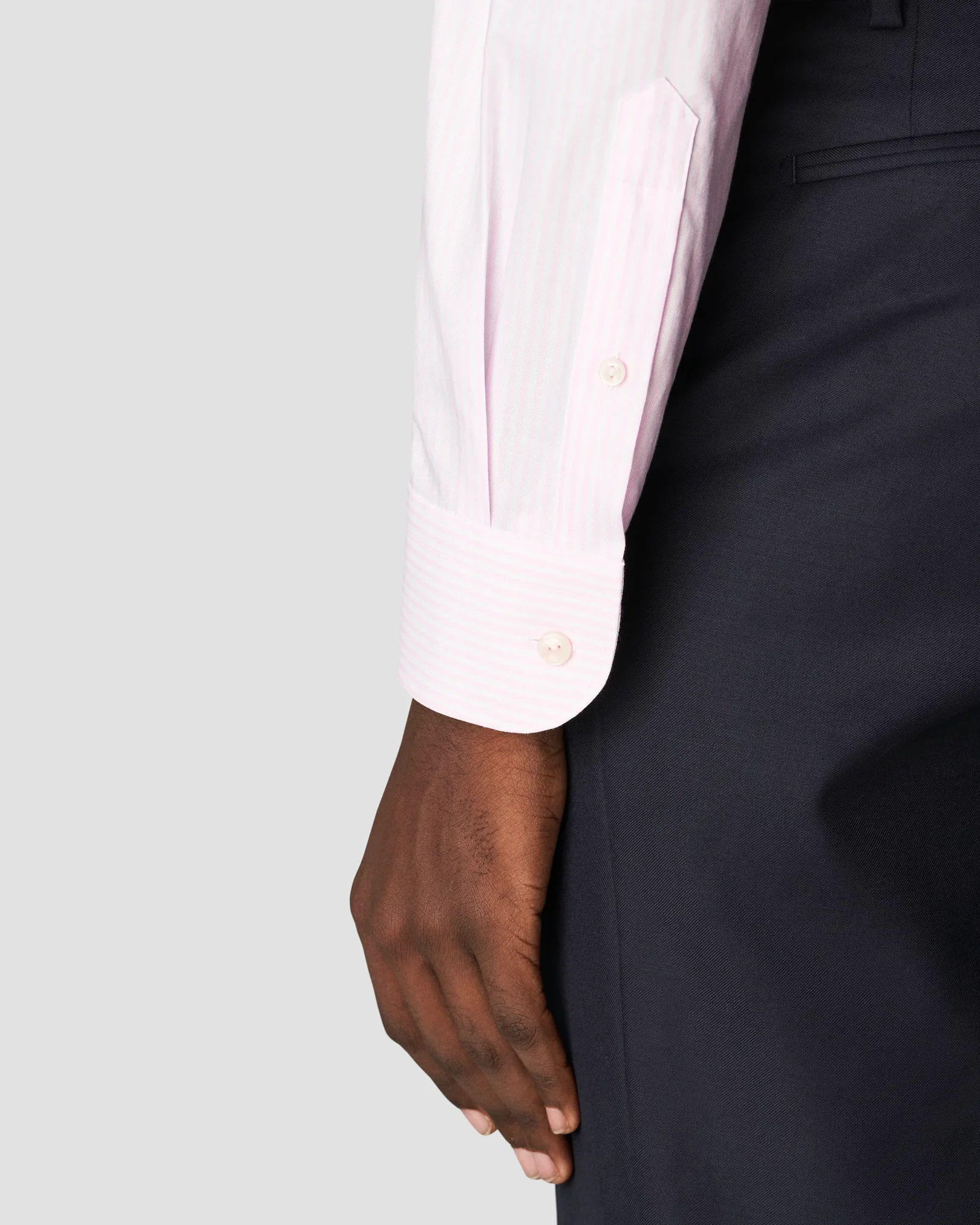Eton - pink fine wrinkle free oxford