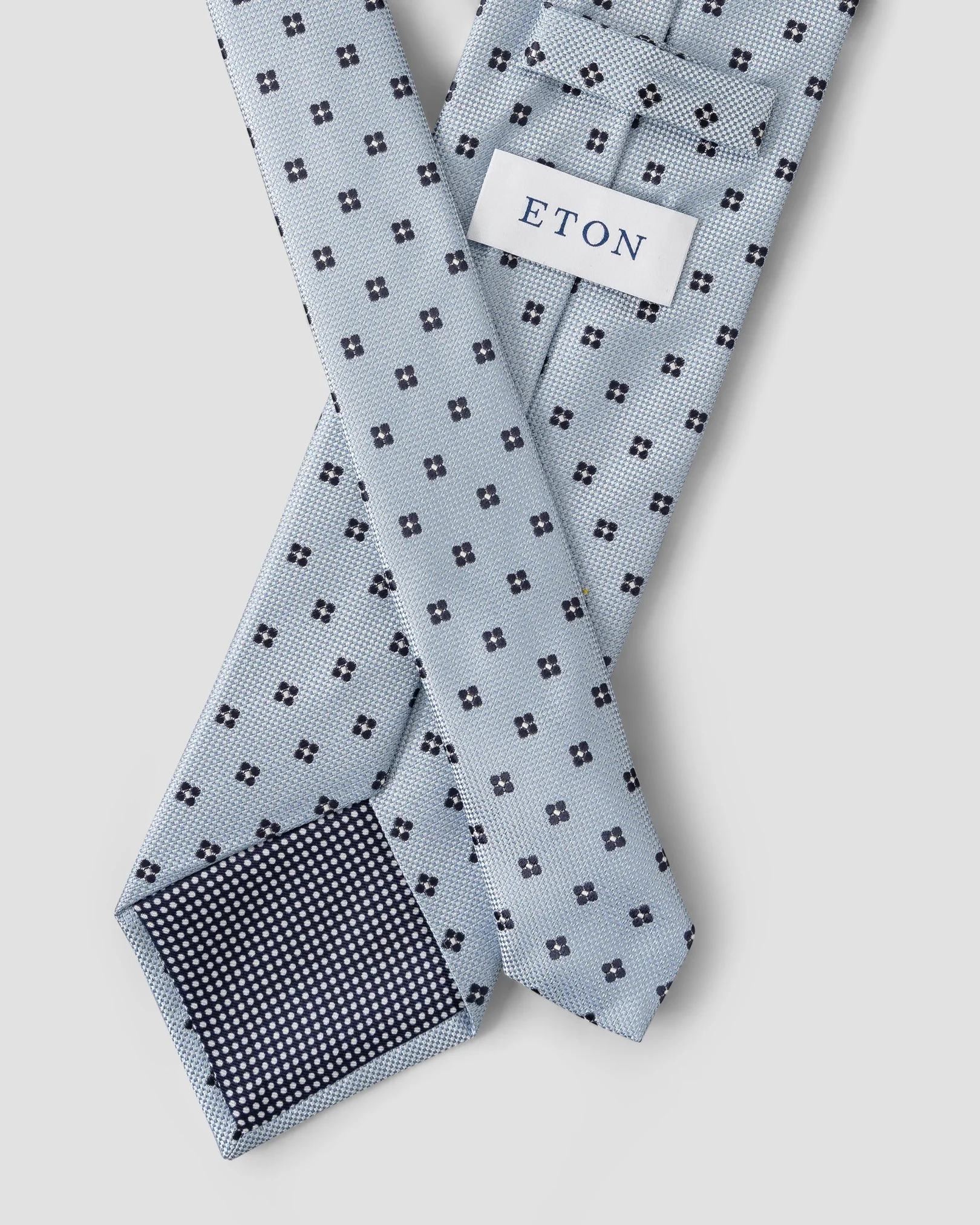 Eton - light blue pure silk tie