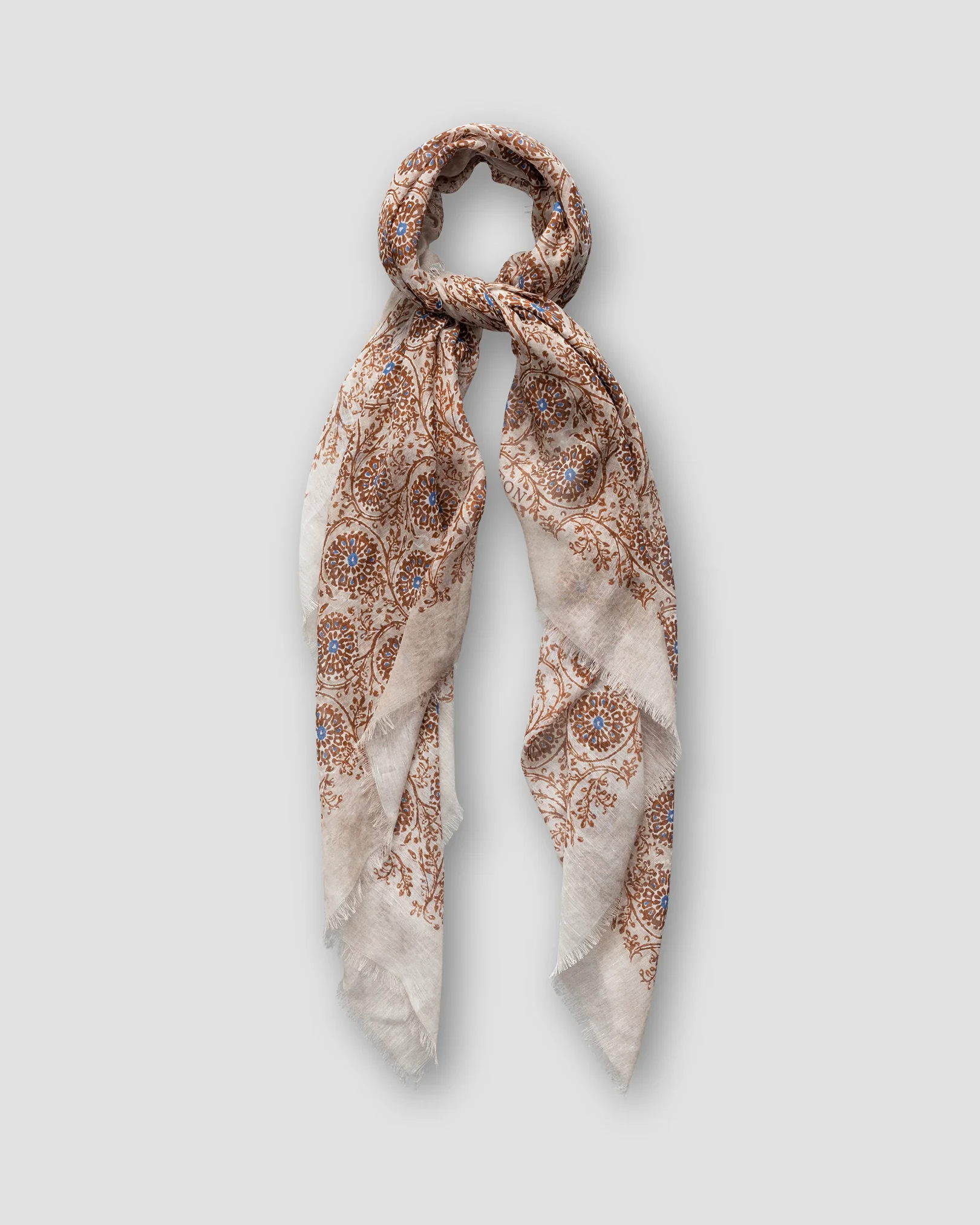 Eton - beige geometric circles foulard scarf