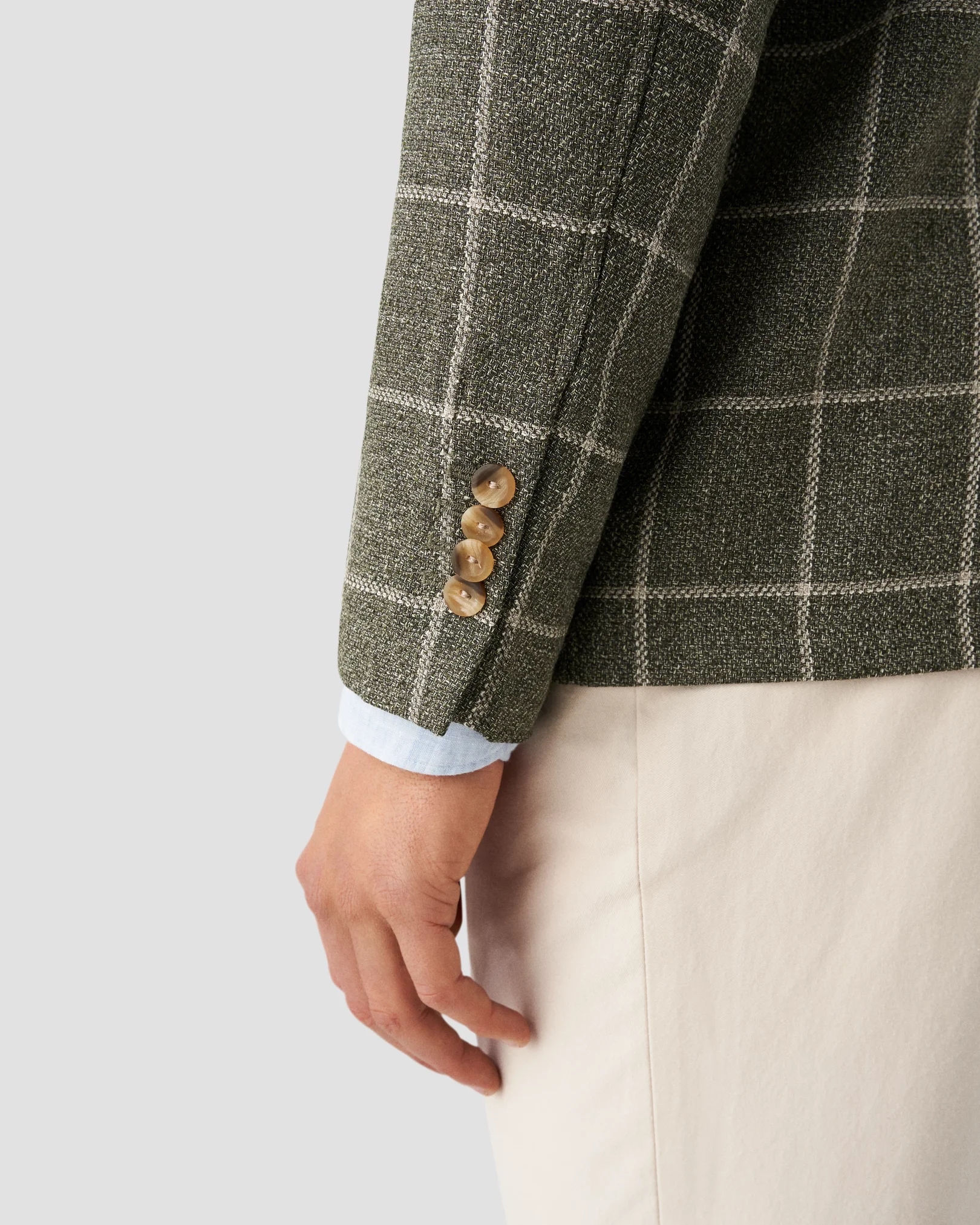 Eton - dark green hopsack