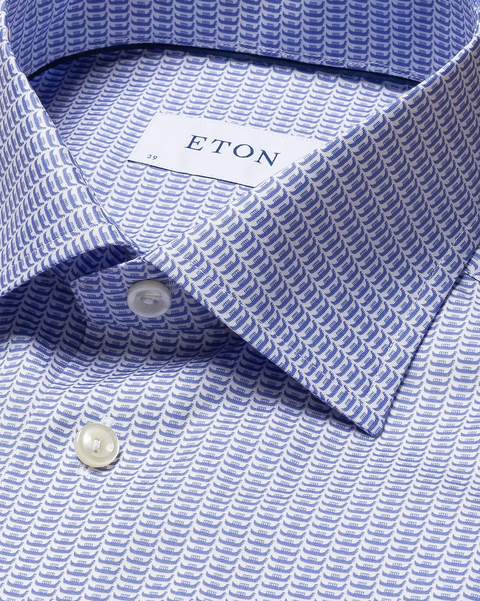 Eton - dark blue poplin cut away single contemporary