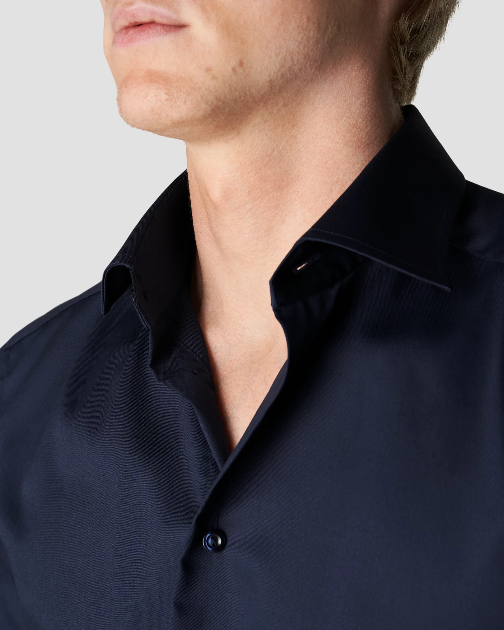 Eton - navy blue twillstretch