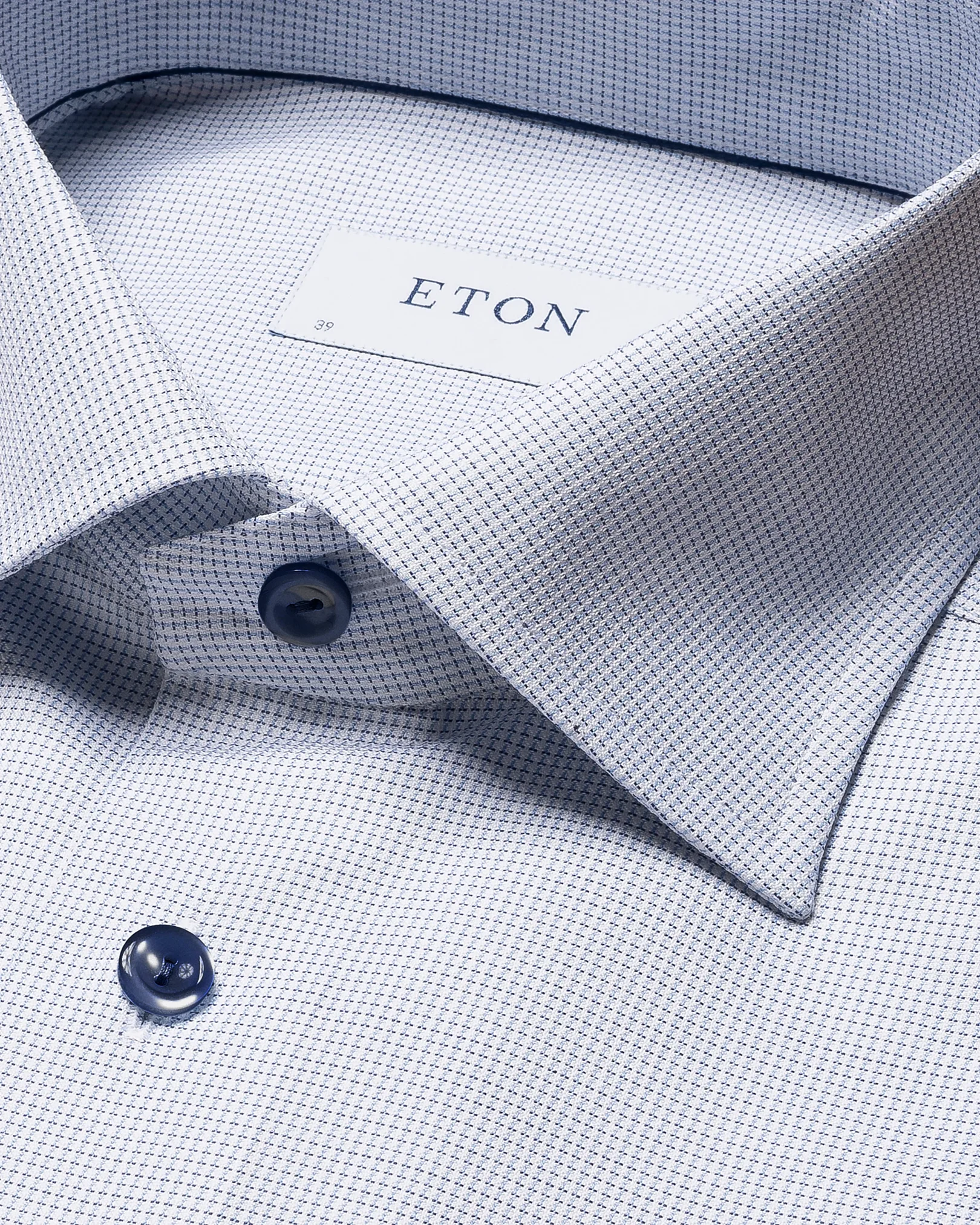 Eton - mid blue dobby