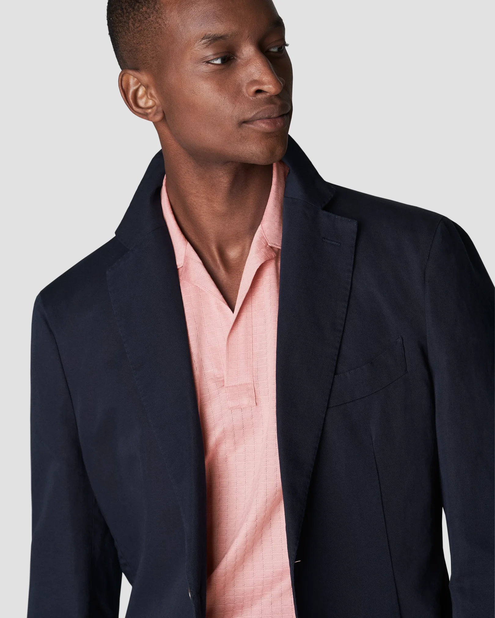 Eton - pink jacquard short sleeve