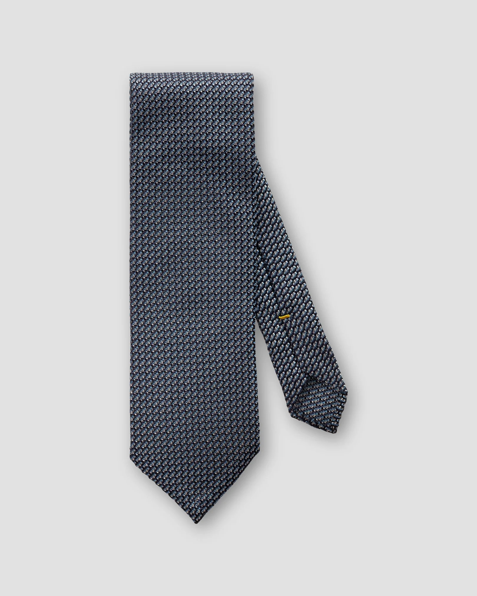 Eton - light blue navy melange silk tie