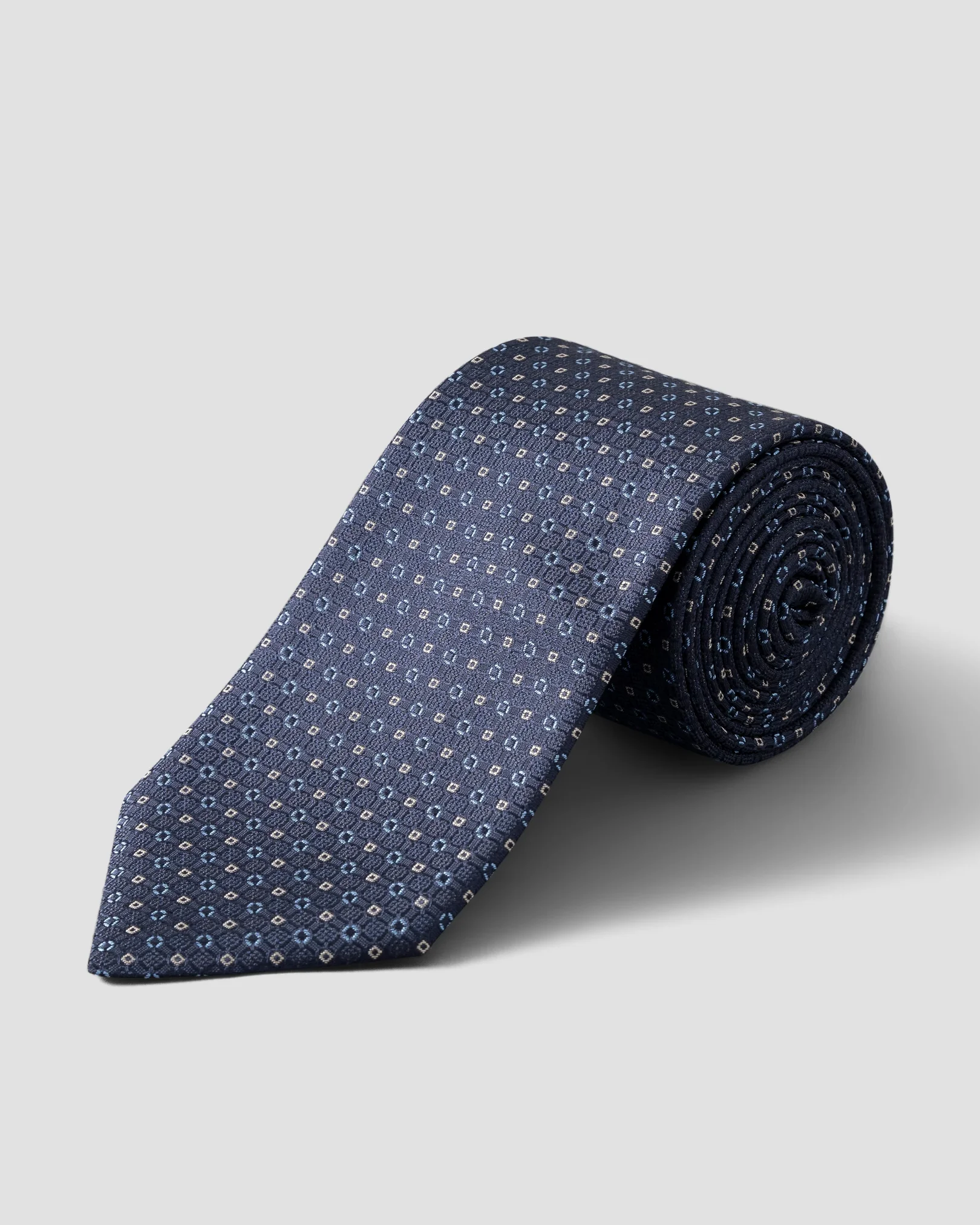 Eton - navy blue pure silk tie
