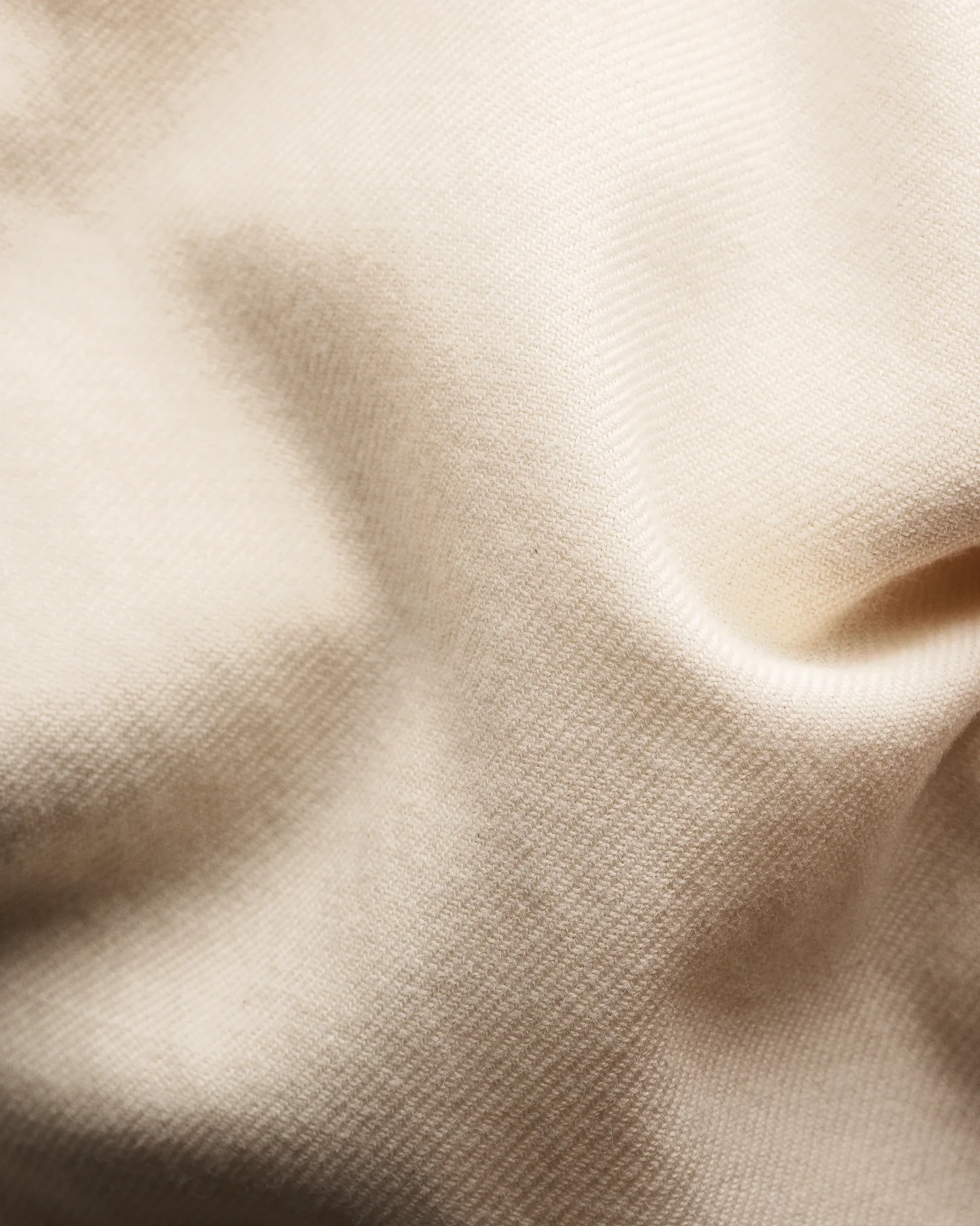 Eton - solid white flannel shirt