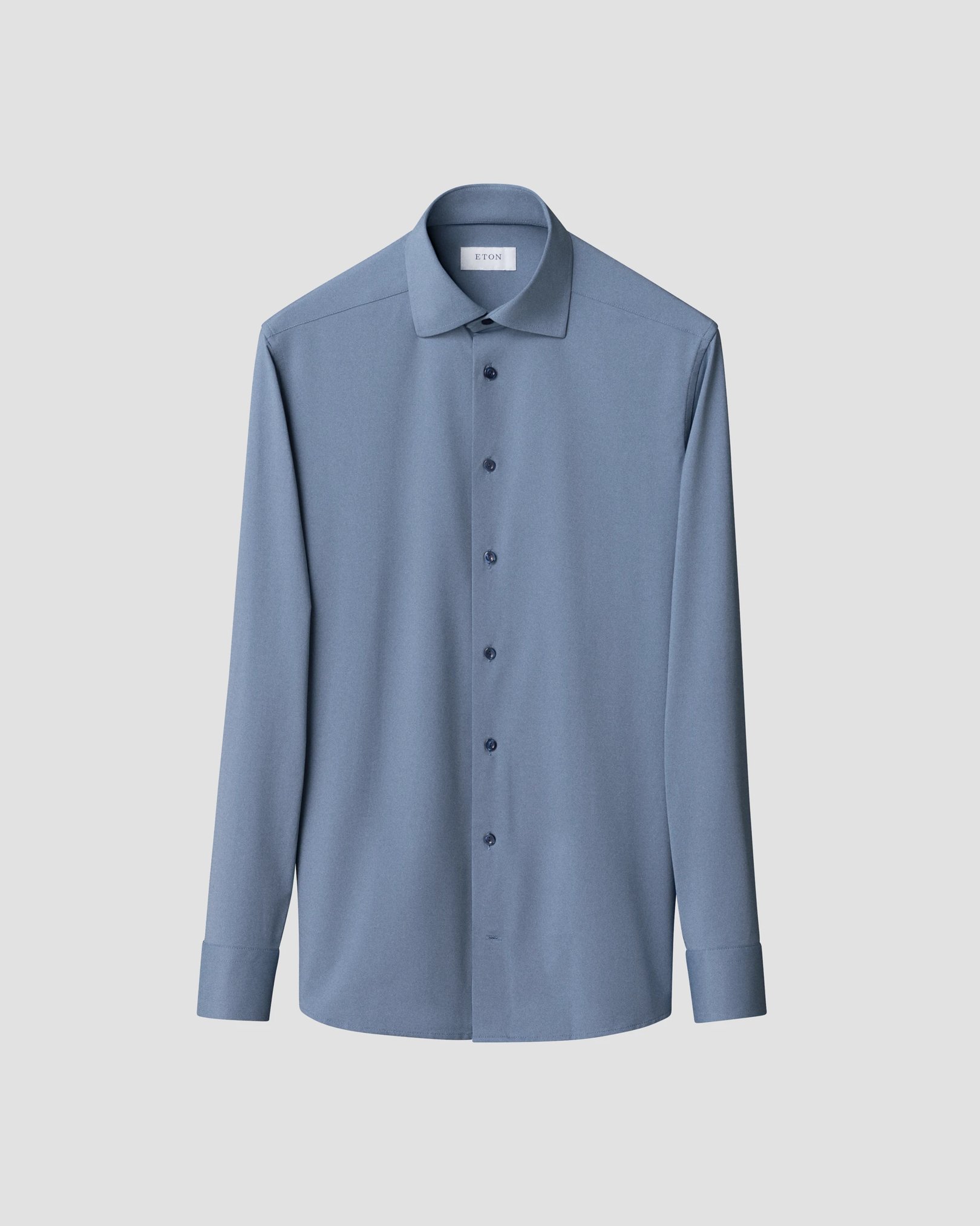 Eton - mid blue four way stretch cut away
