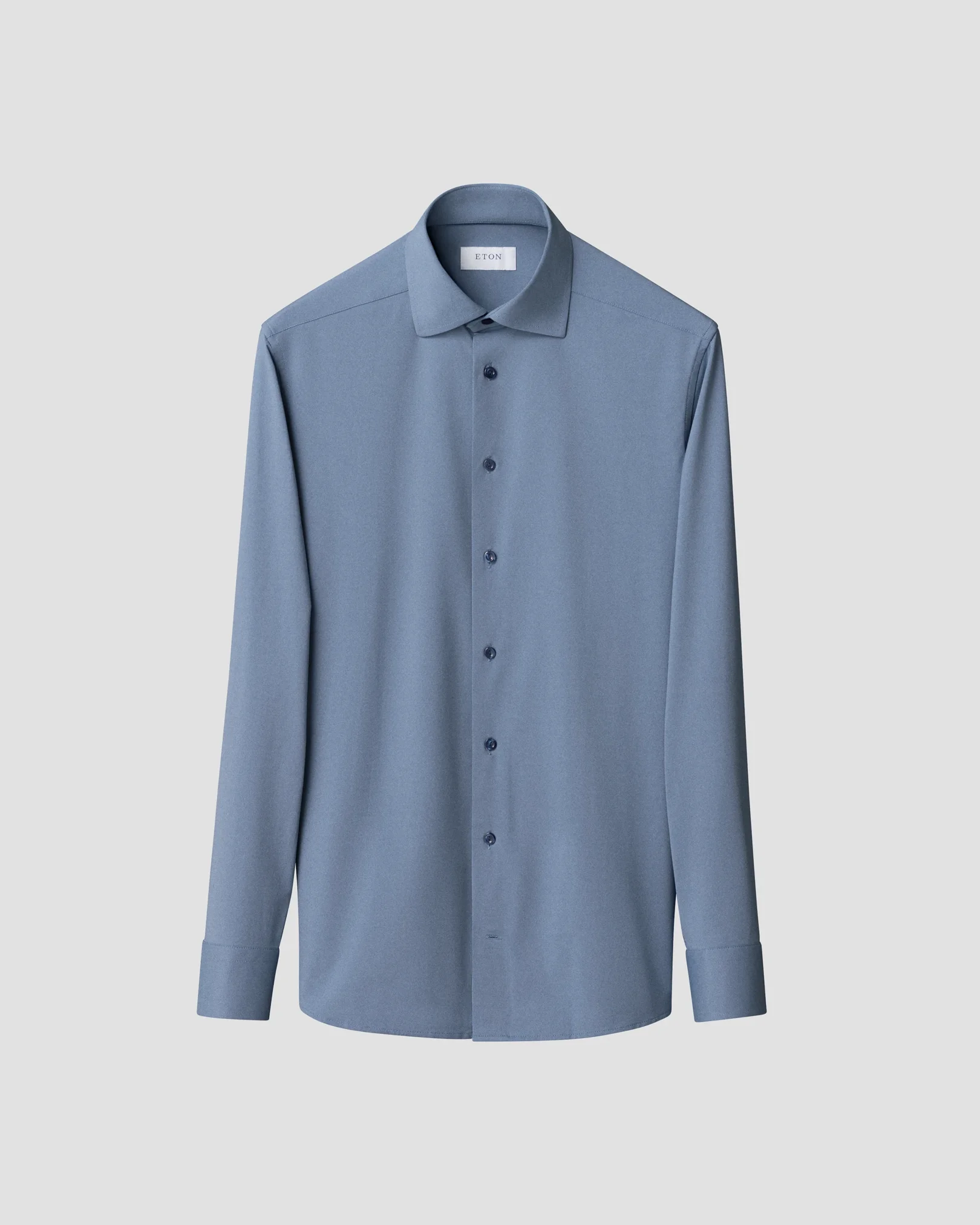 Eton - mid blue four way stretch cut away