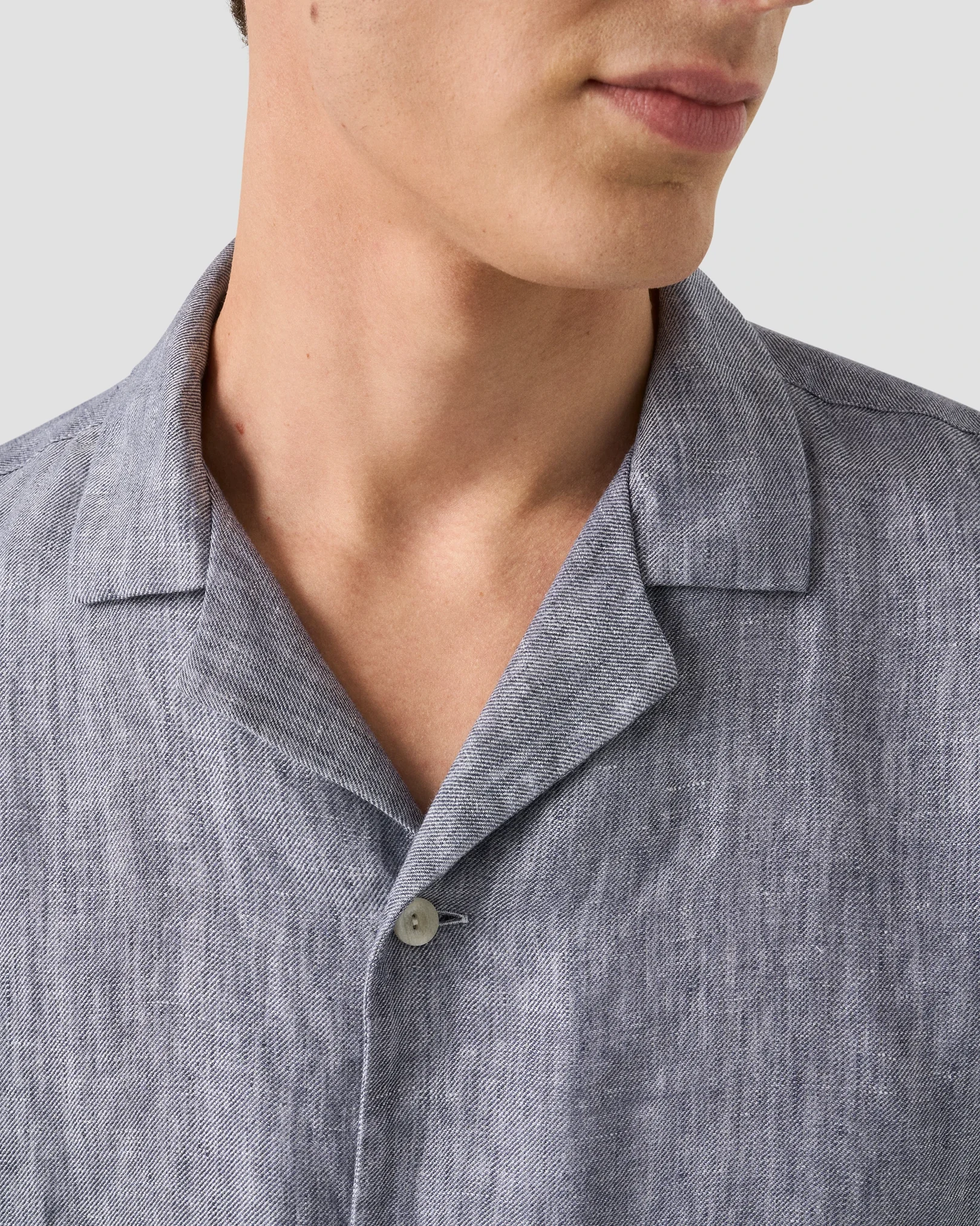 Eton - Resort-Hemd aus Leinen-Twill