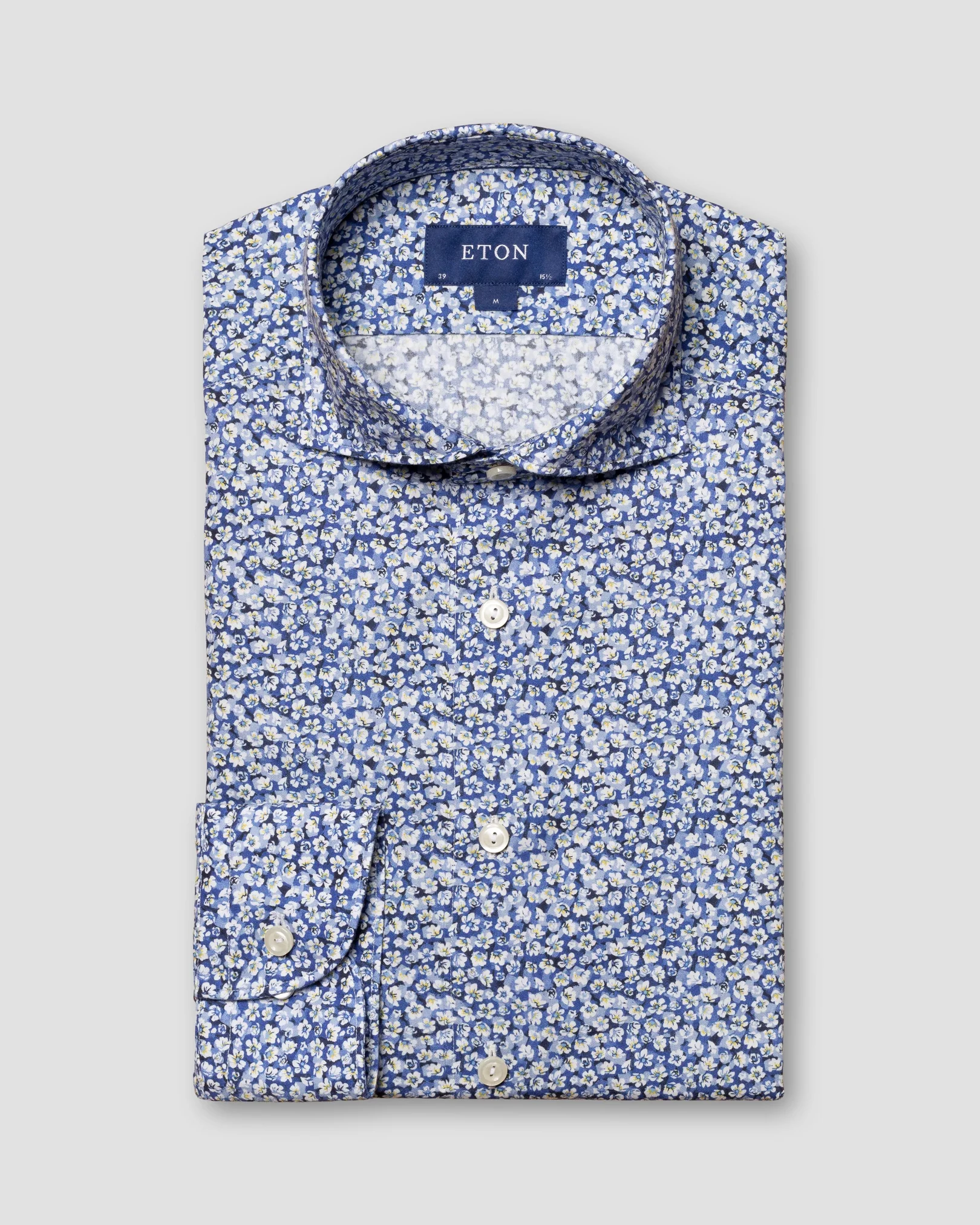 Eton - mid blue cotton tencel