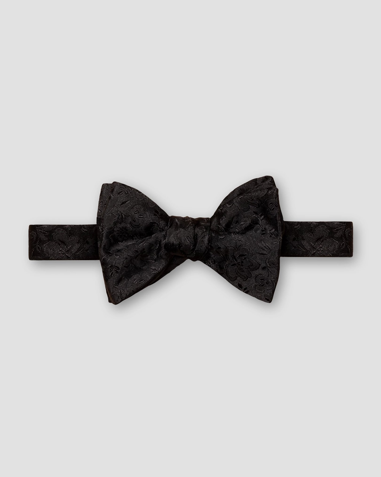 Eton - black flower printed bowtie