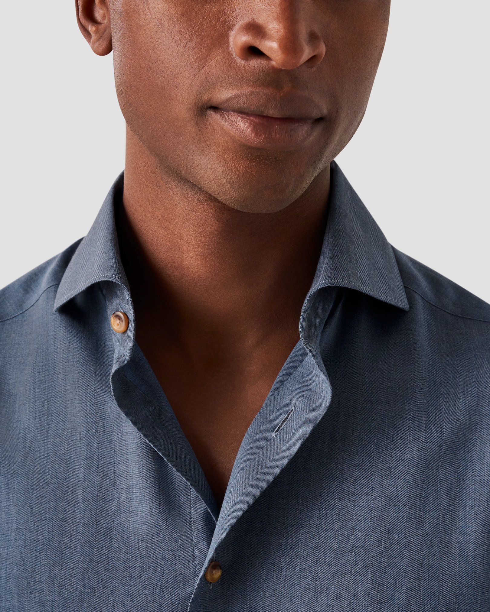 Eton - mid blue flanell
