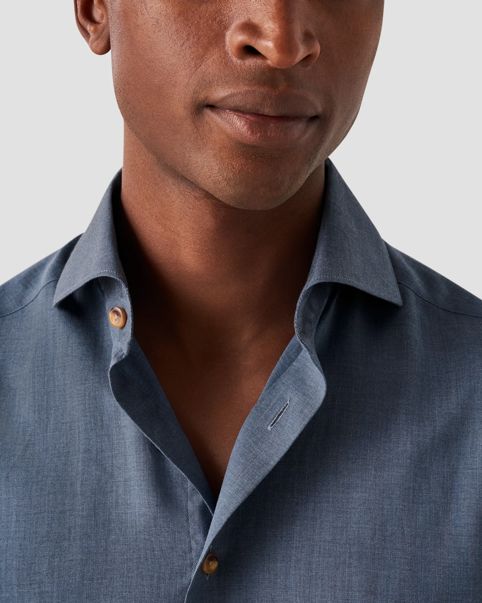 Eton - mid blue flanell