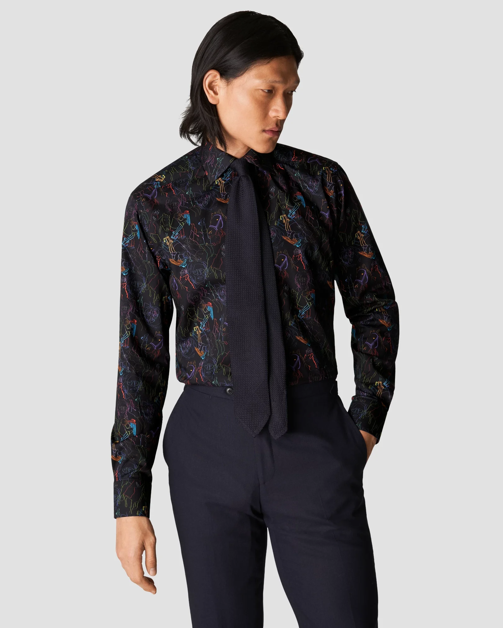 Eton - black signature twill