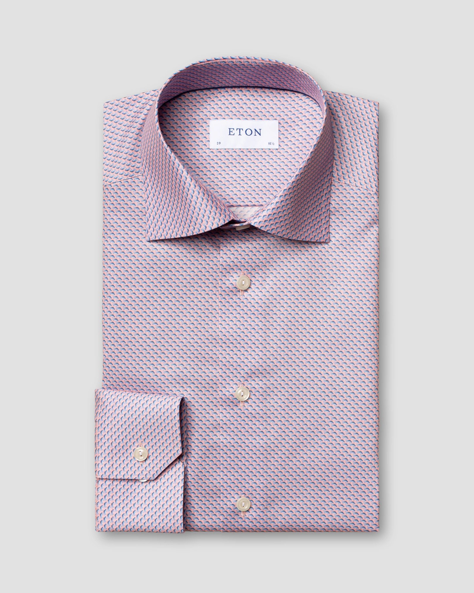 Eton - orange signature twill cut away single contemporary