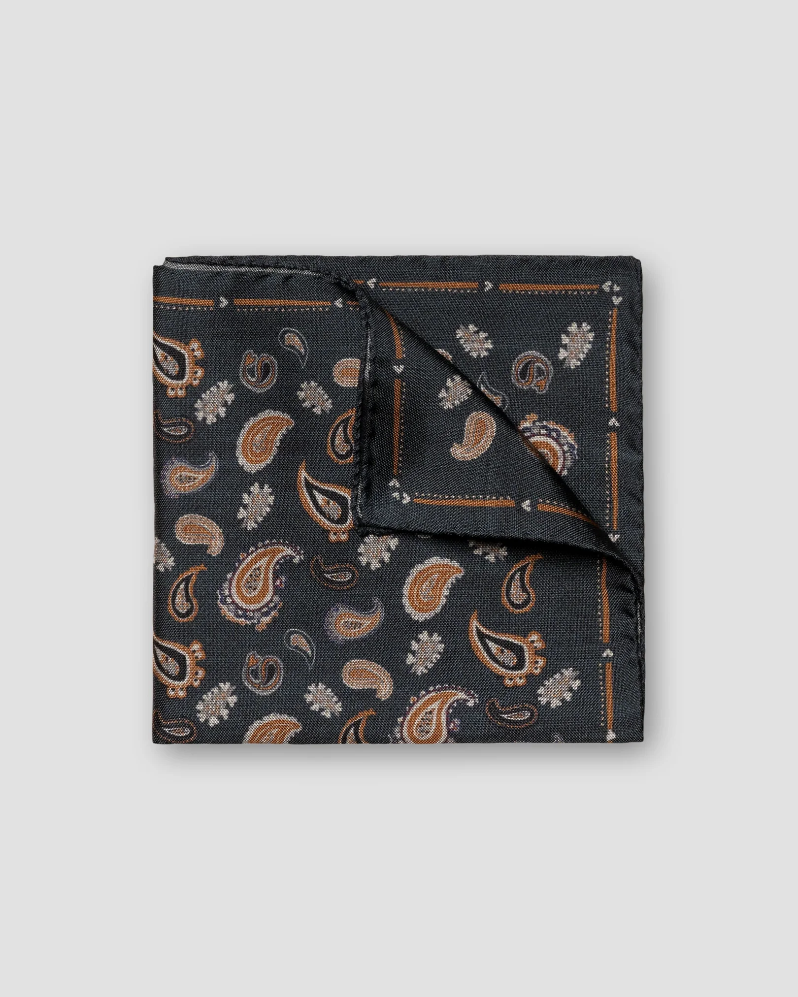 Eton - dark grey pocket square