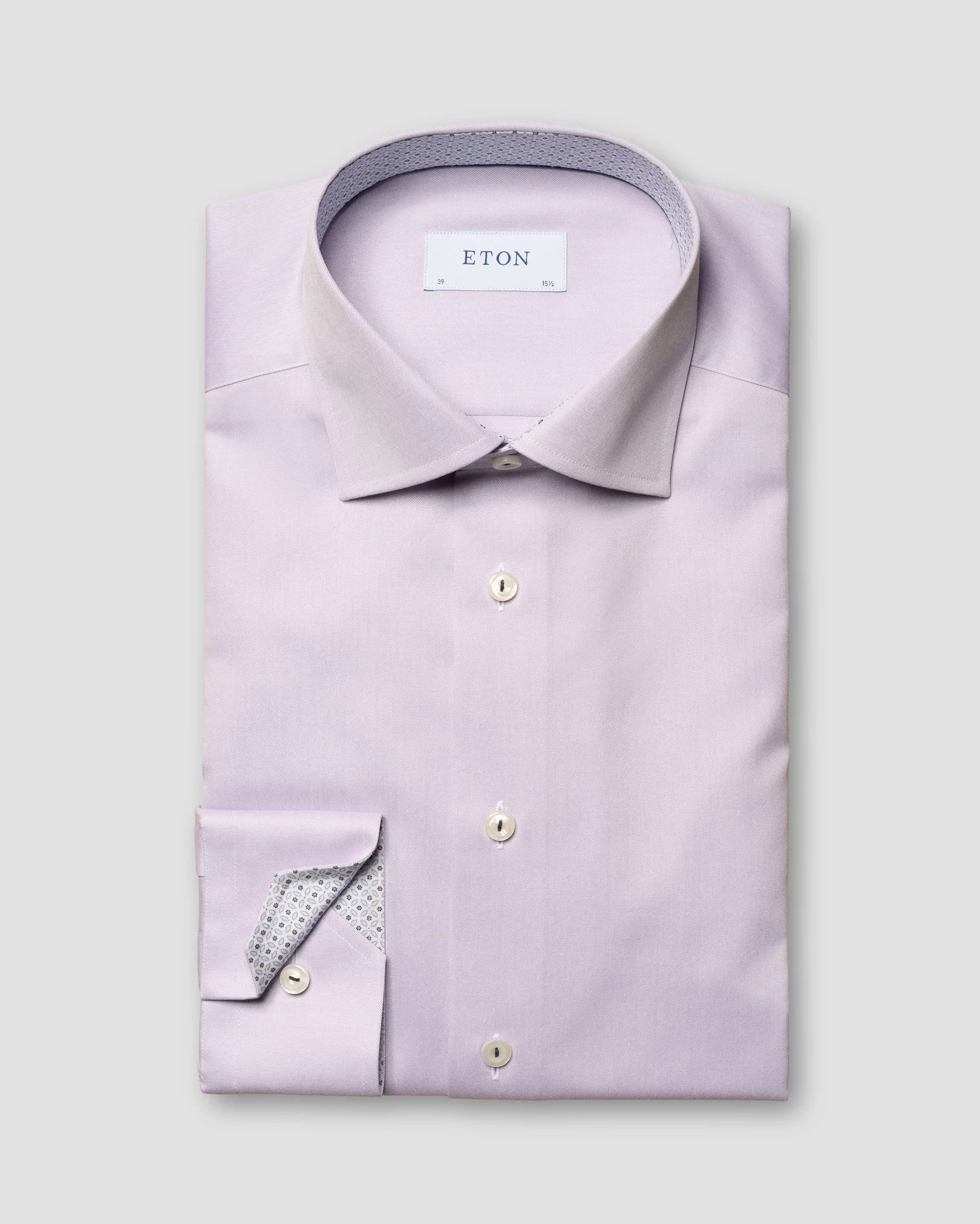 Eton - mid purple signature twill contrast details