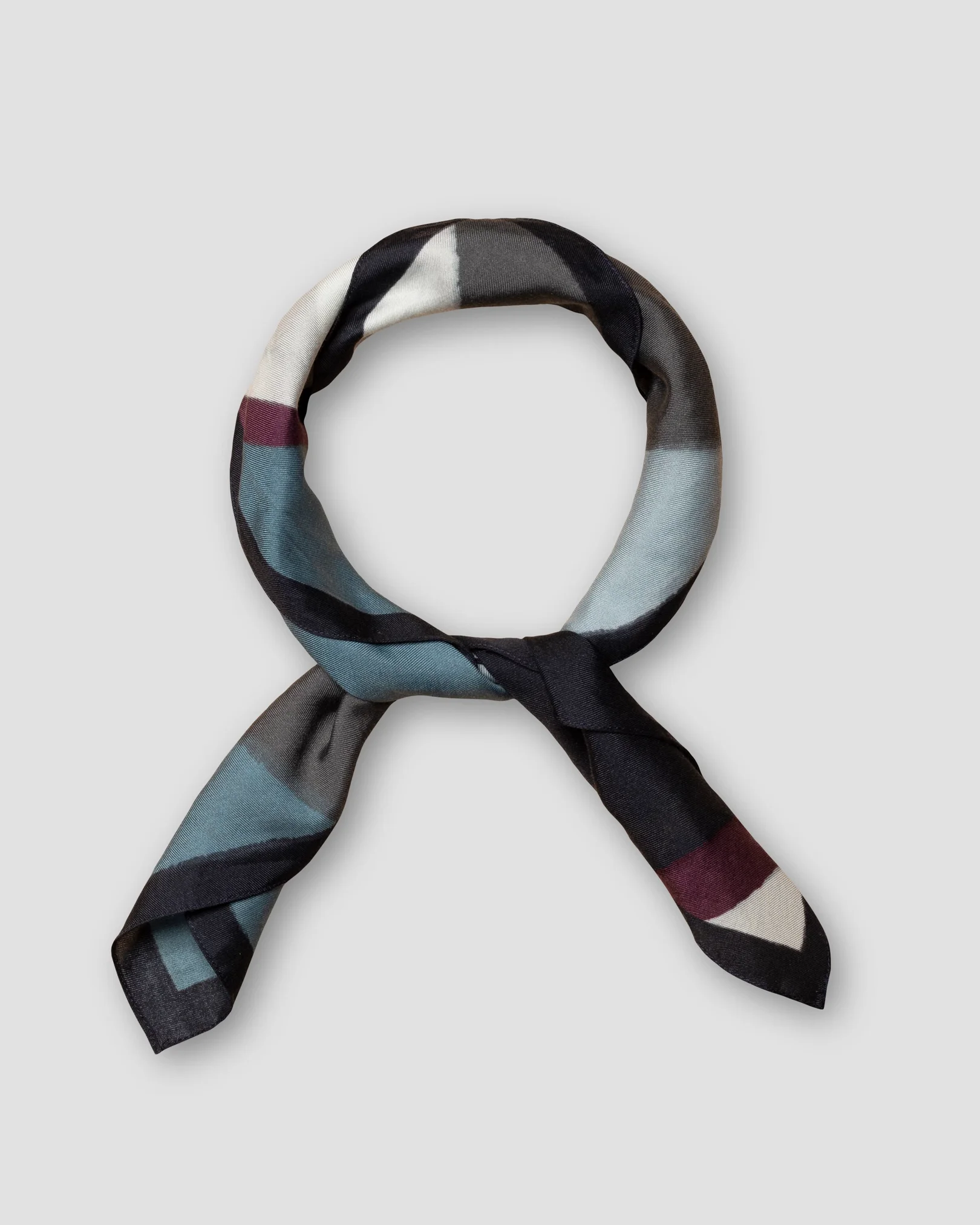Eton - gray cotton silk bandana