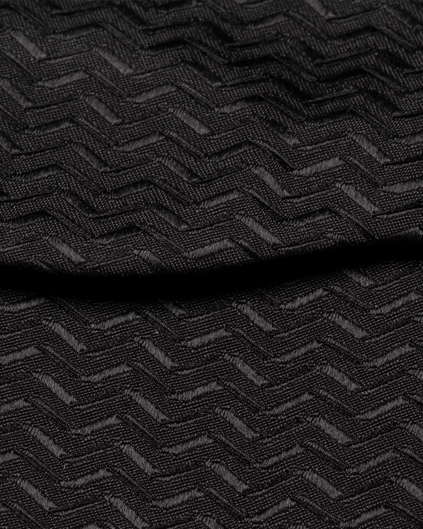 Eton - black herringbone bow tie
