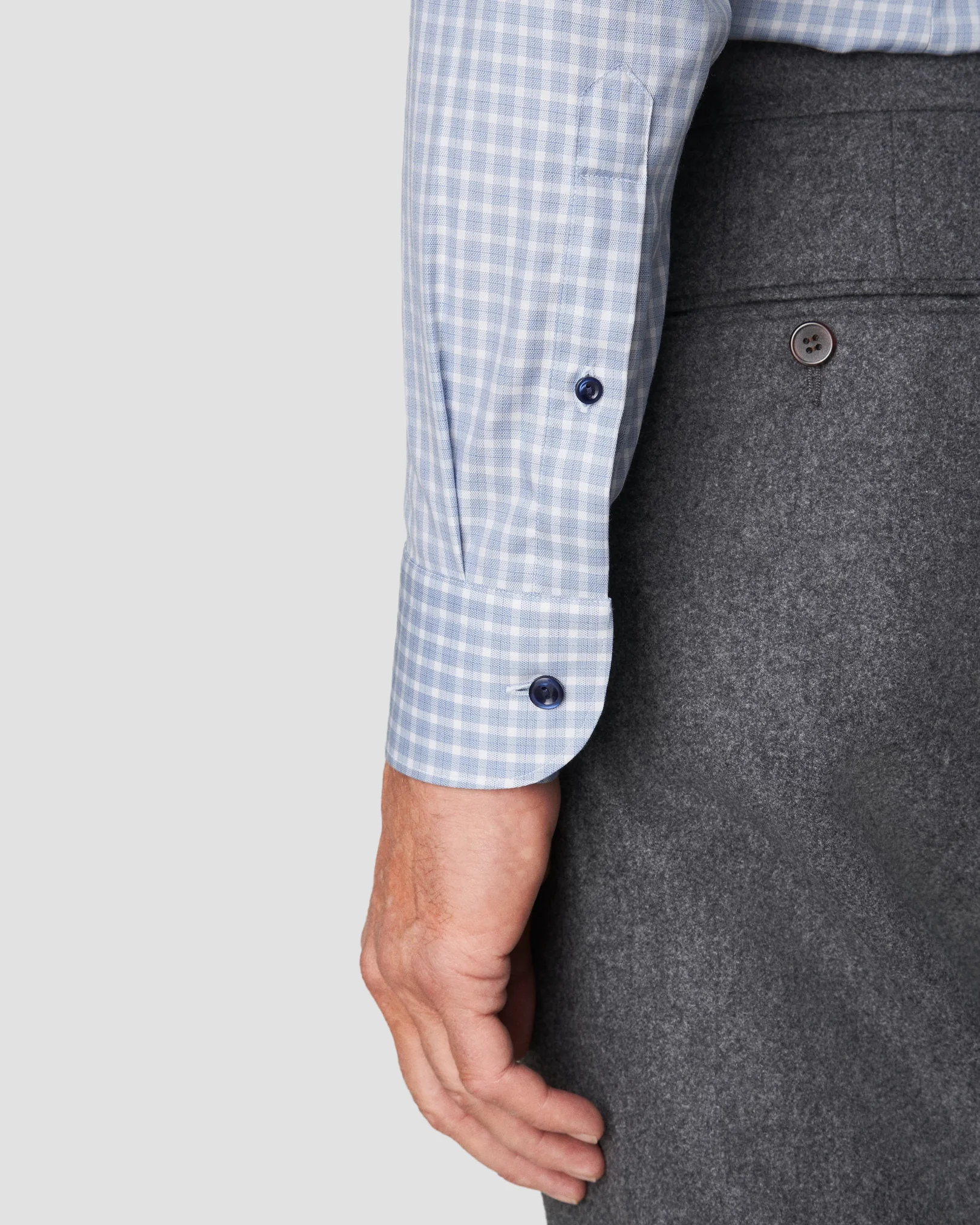Eton - navy blue cottontencel stretch