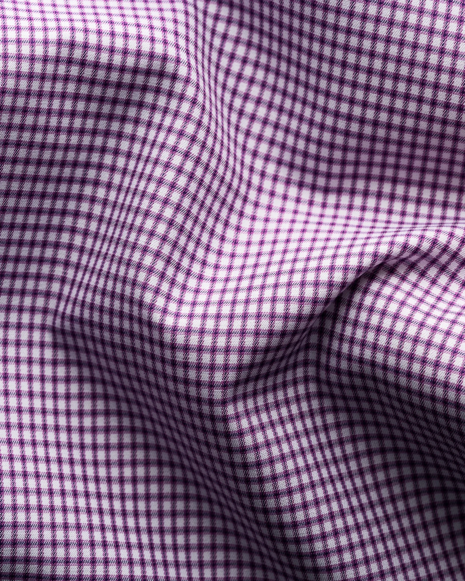 Eton - pink check elevatedtwill shirt