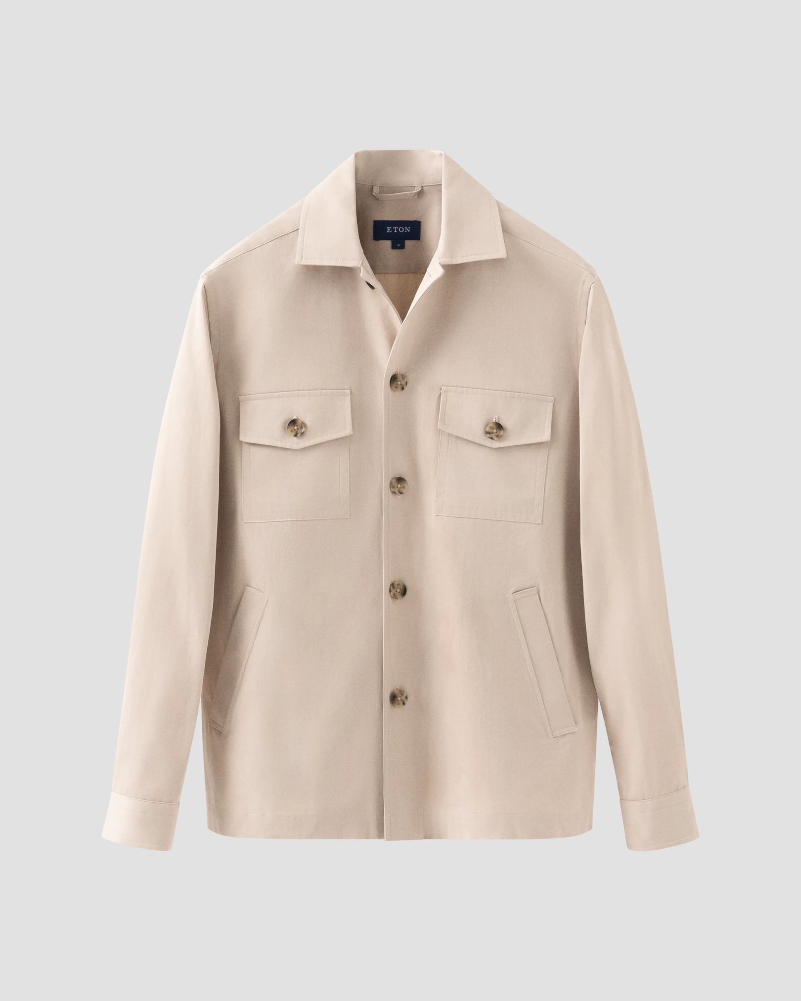 Eton - beige turndown overshirt