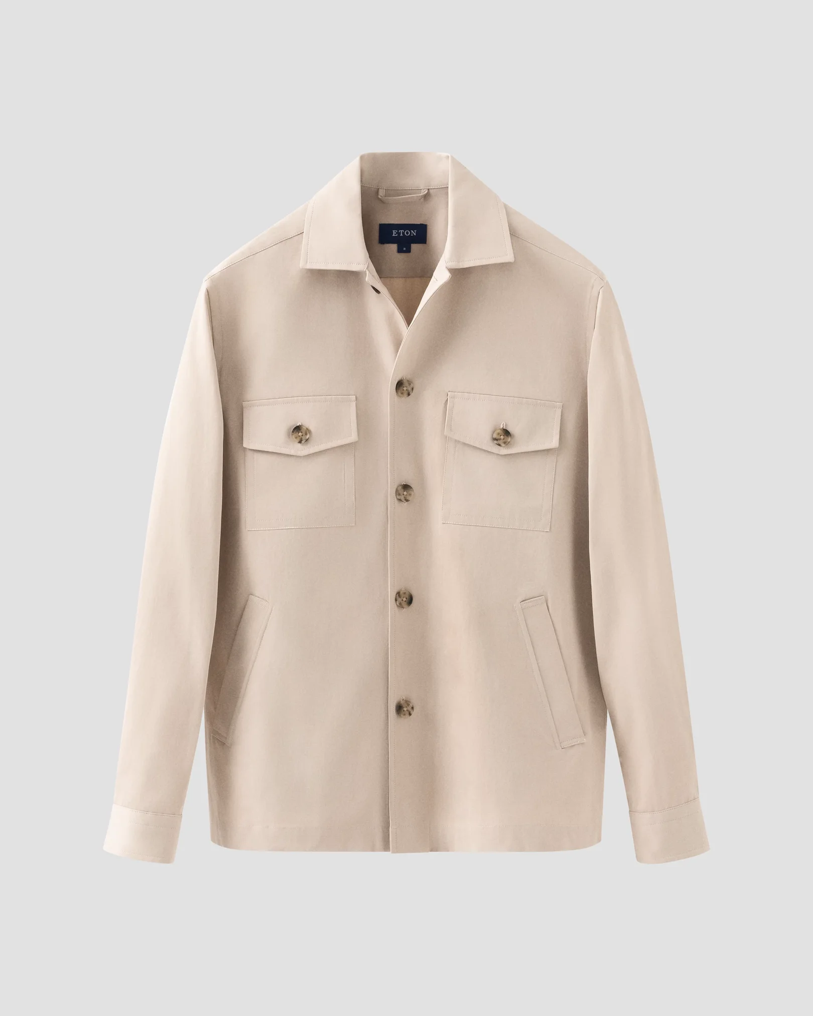 Eton - beige turndown overshirt