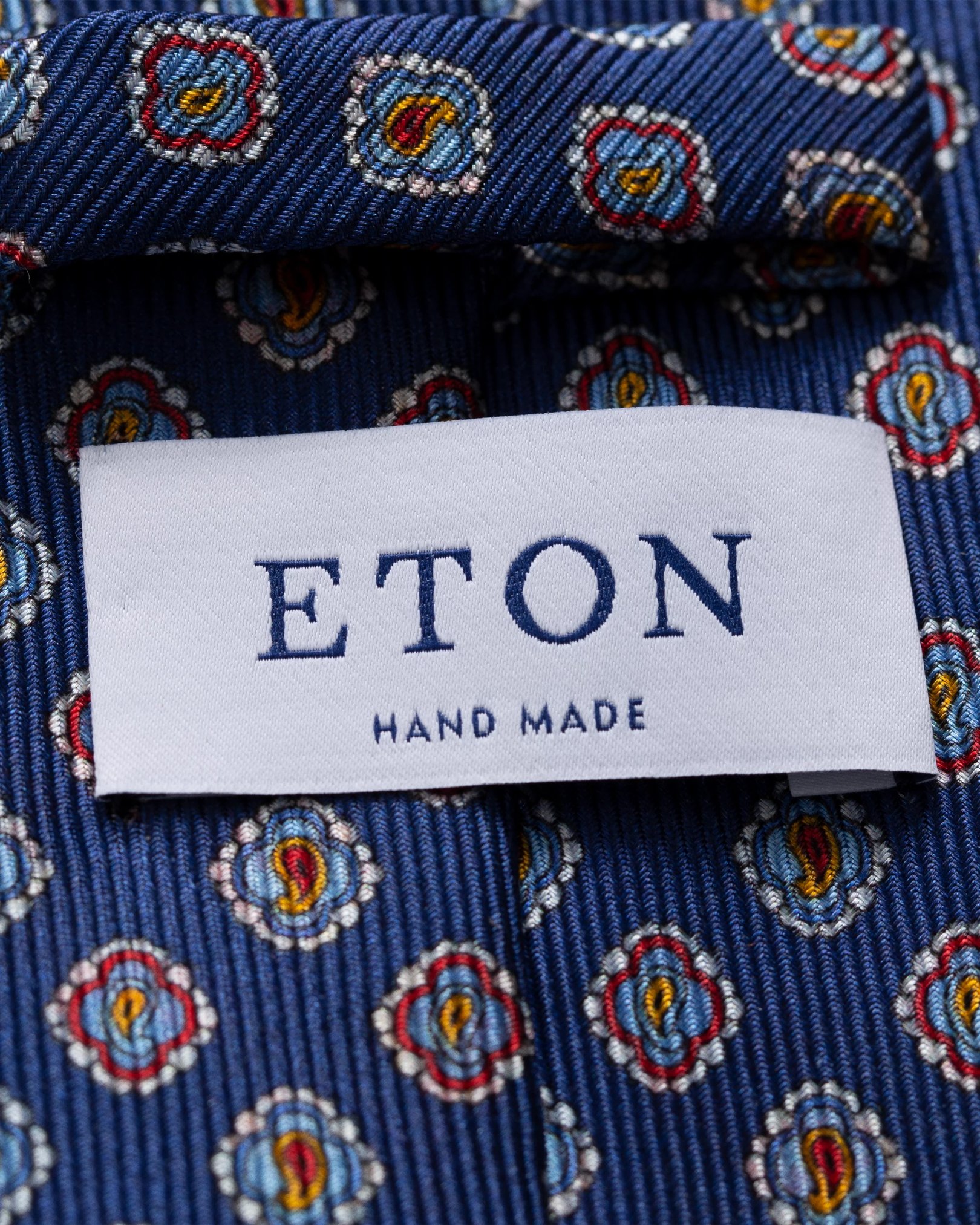 Eton - navy medallion tie