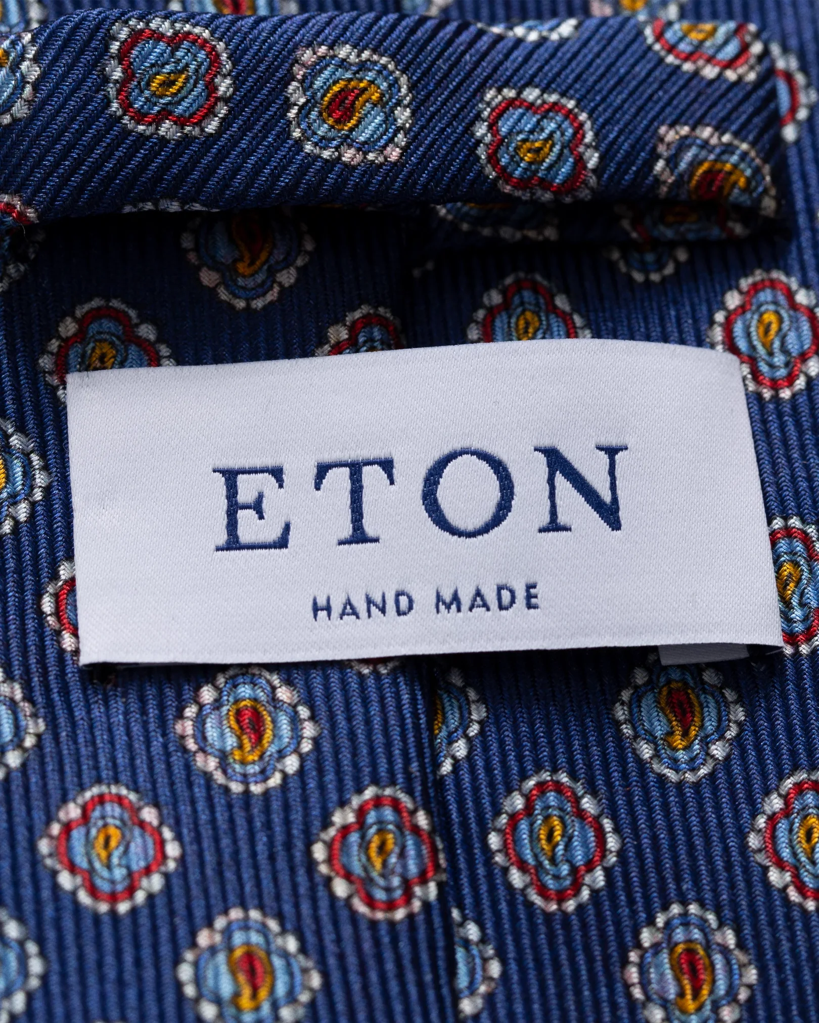 Eton - navy medallion tie