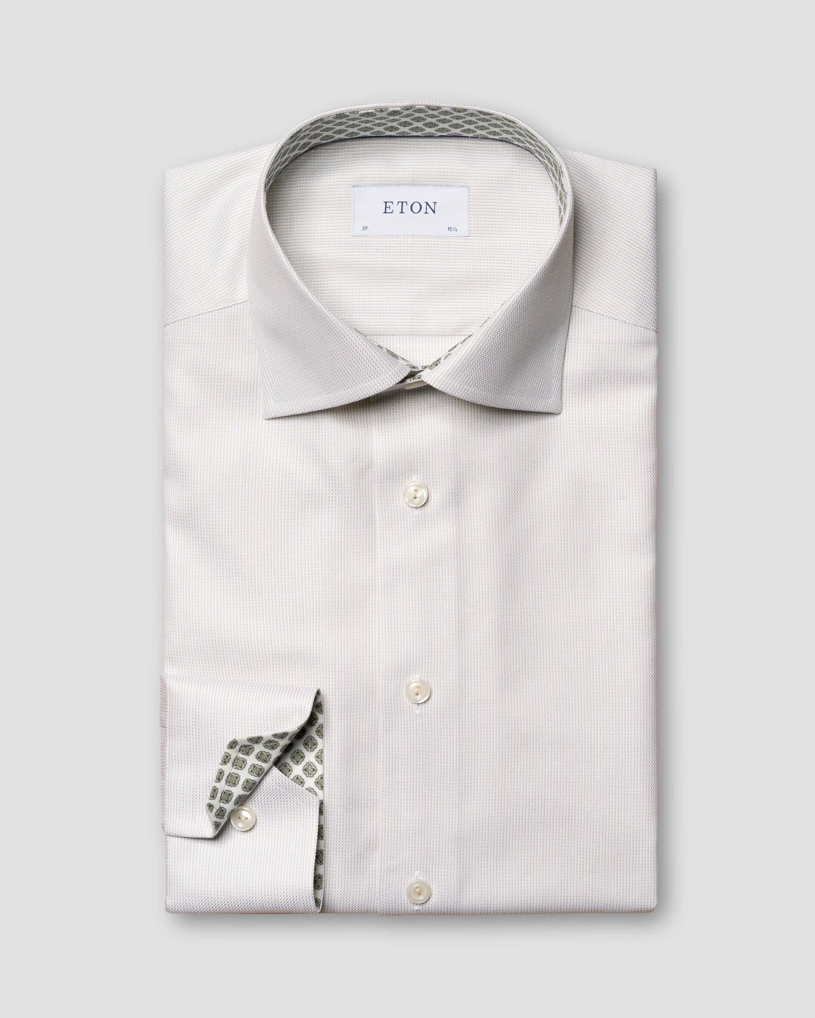 Eton - yellow cottonlyocell stretch