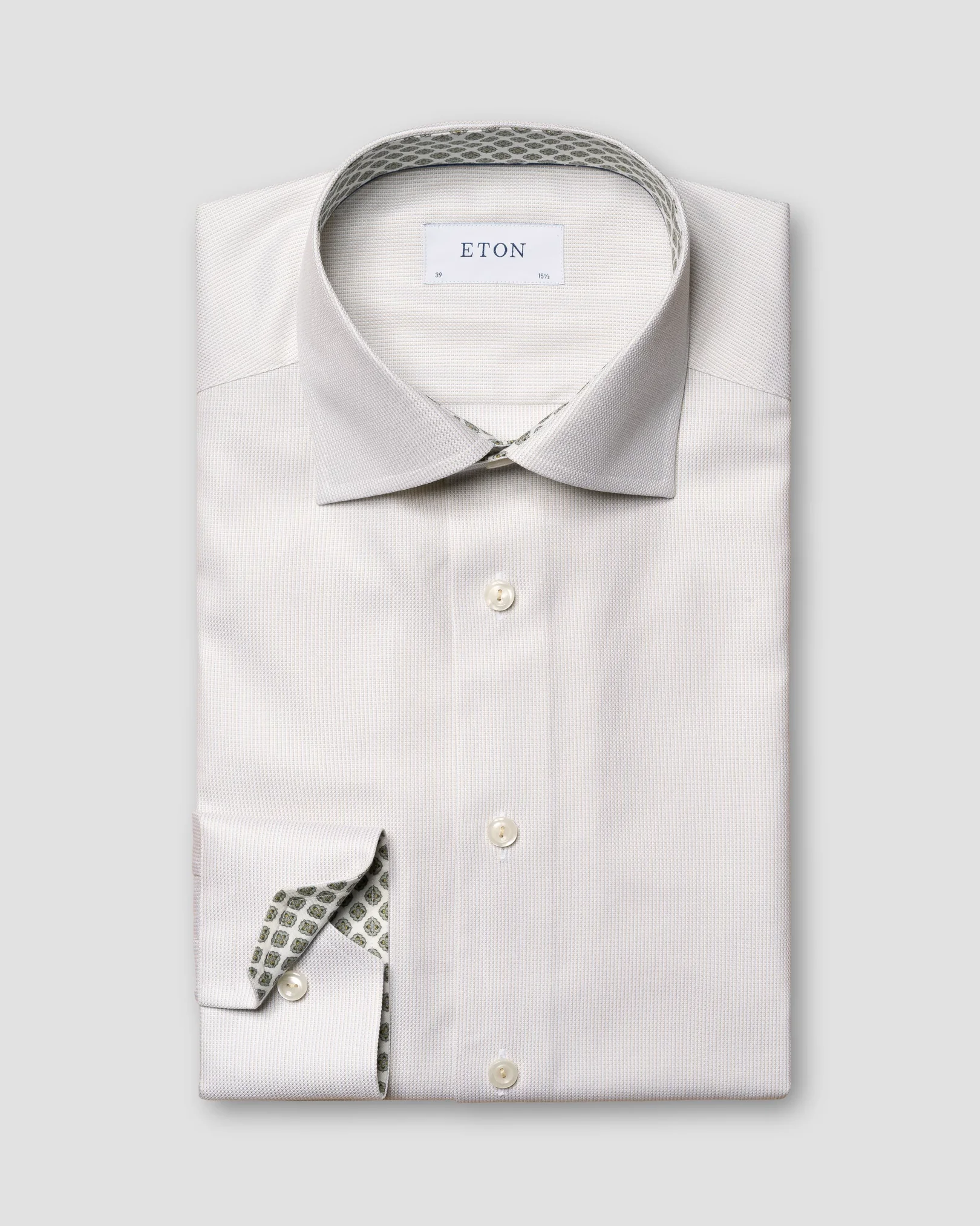 Eton - yellow cottonlyocell stretch